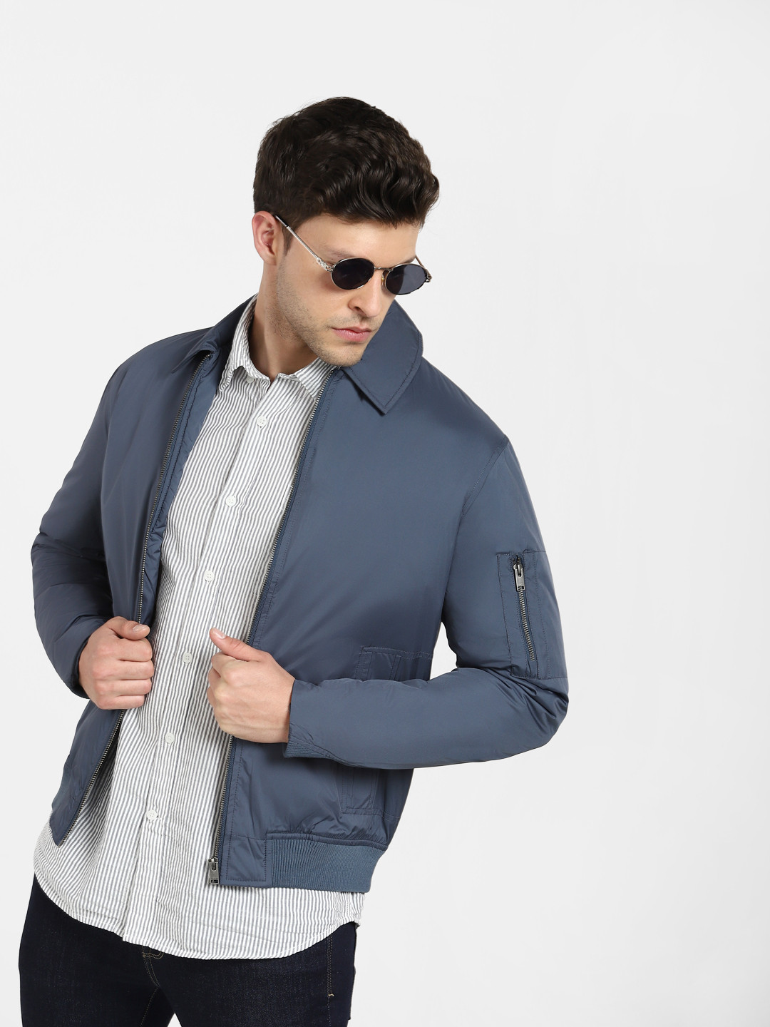 SELECTED Men slhroyce short jkt b noos Blue Solid Tailored Jacket