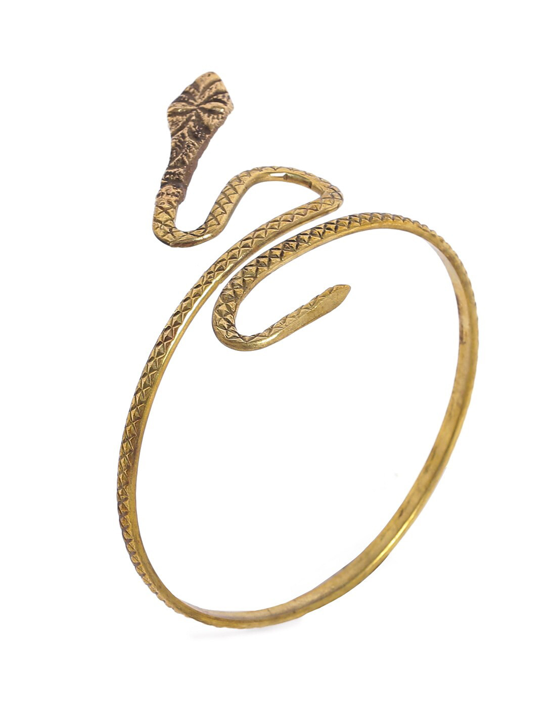 EL REGALO Women Gold-Toned Tribal Gold-Plated Wraparound Armlet