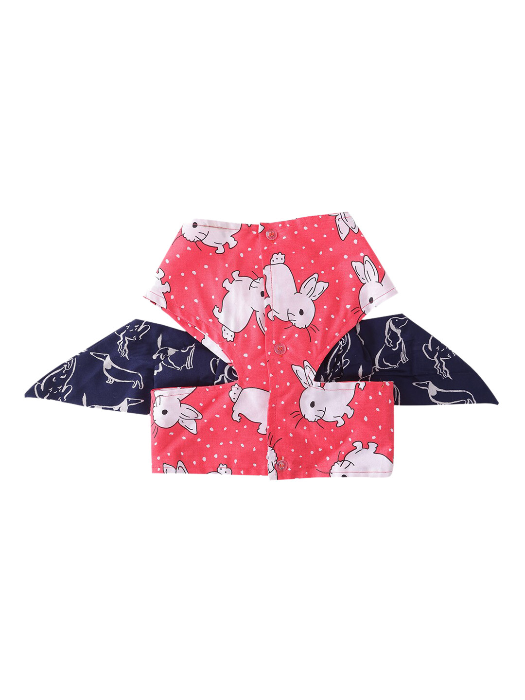 Lulala Pink Printed Cotton Dog Dress