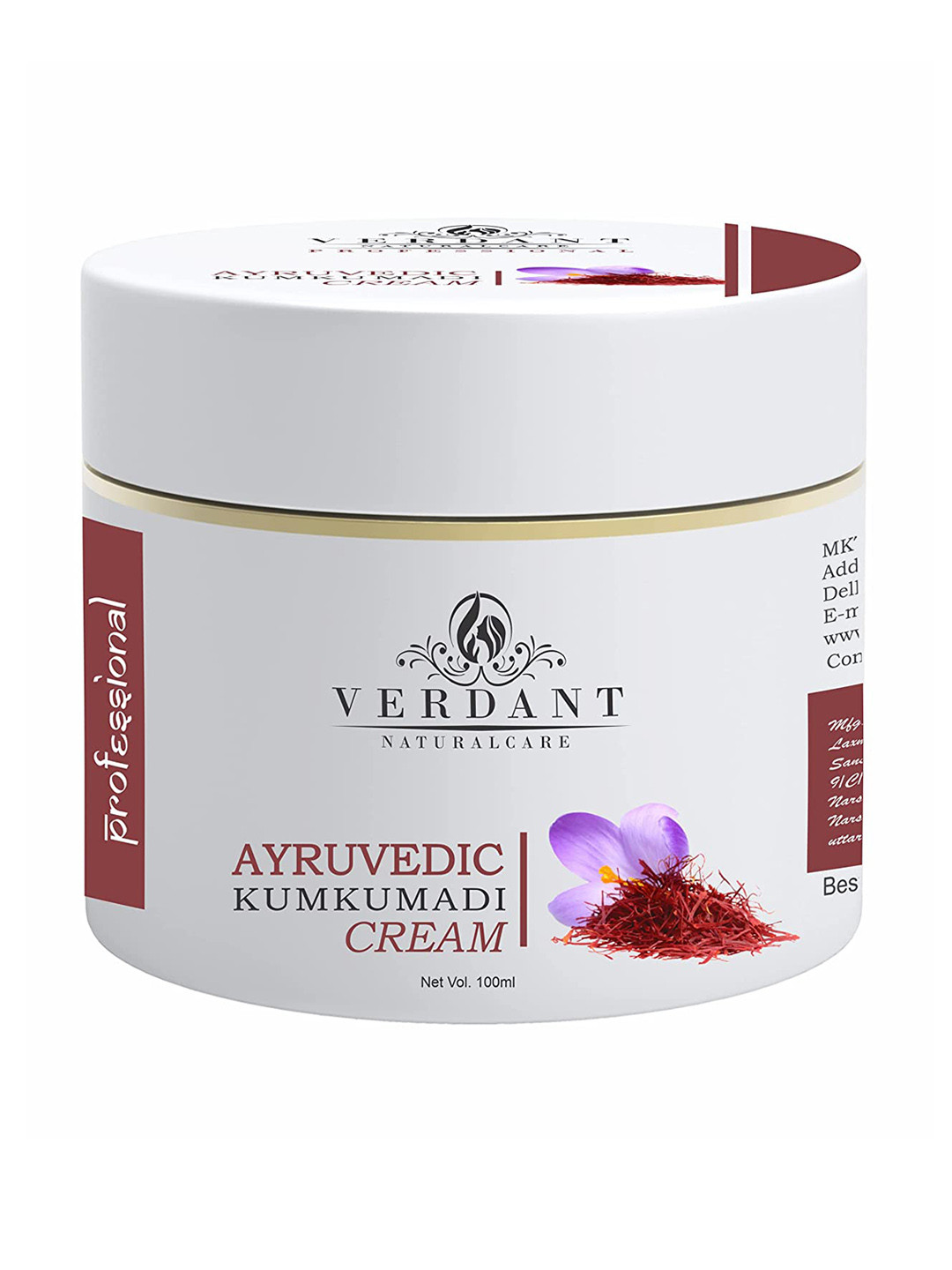 Verdant Natural Care Kumkumadi Face Cream 100 ml