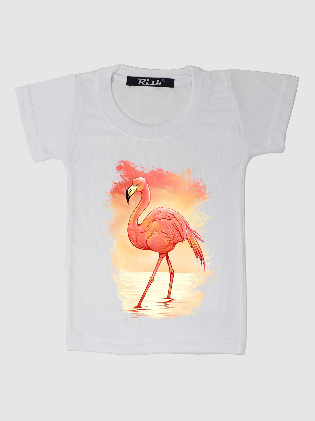 RISH Boys White & Red Printed Oversized T-shirt