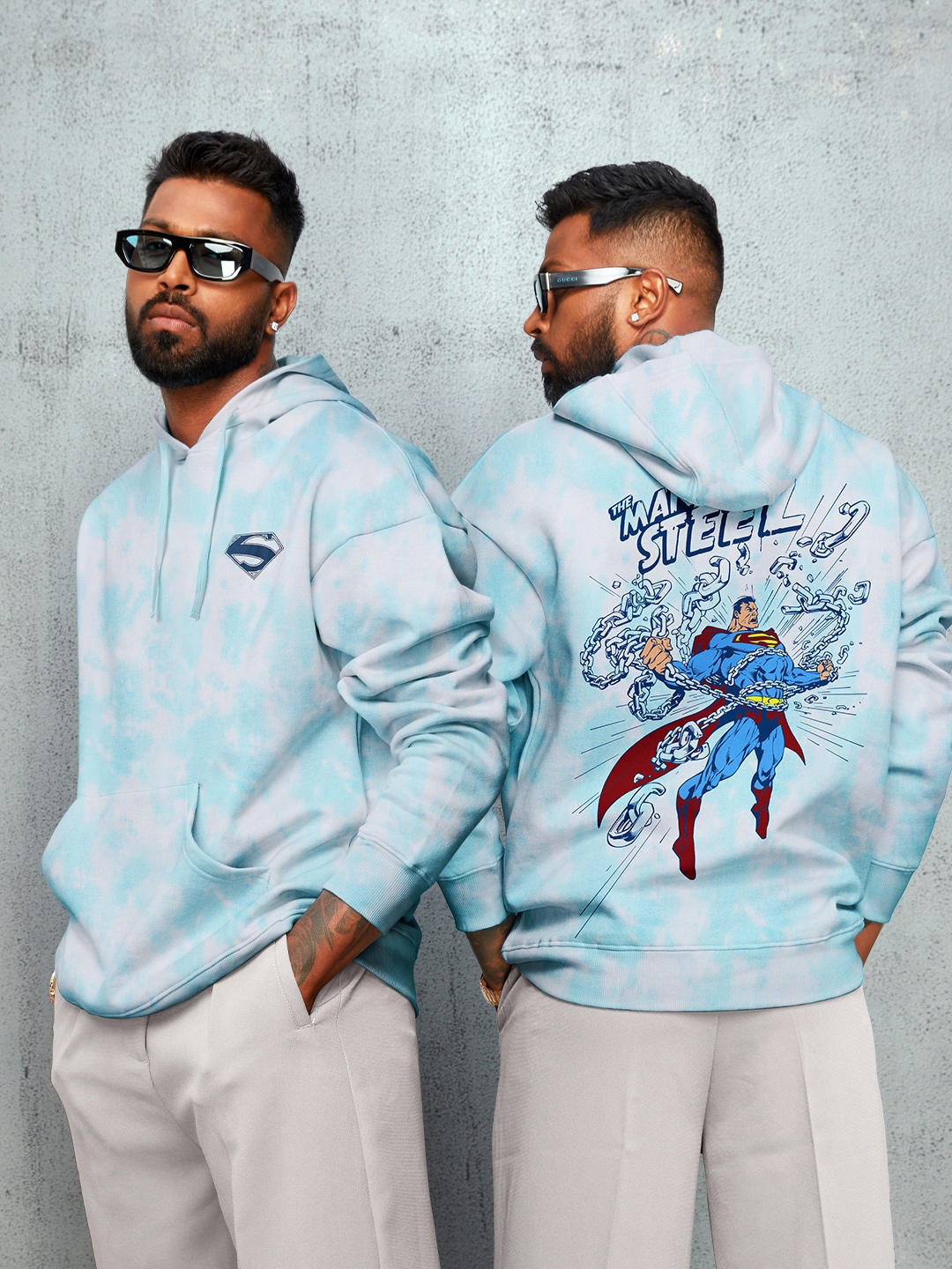 Buy The Souled Store Men Superman Graphic Print Pure Cotton Hooded Oversized Sweatshirt Sweatshirts for Men 20290758 Myntra