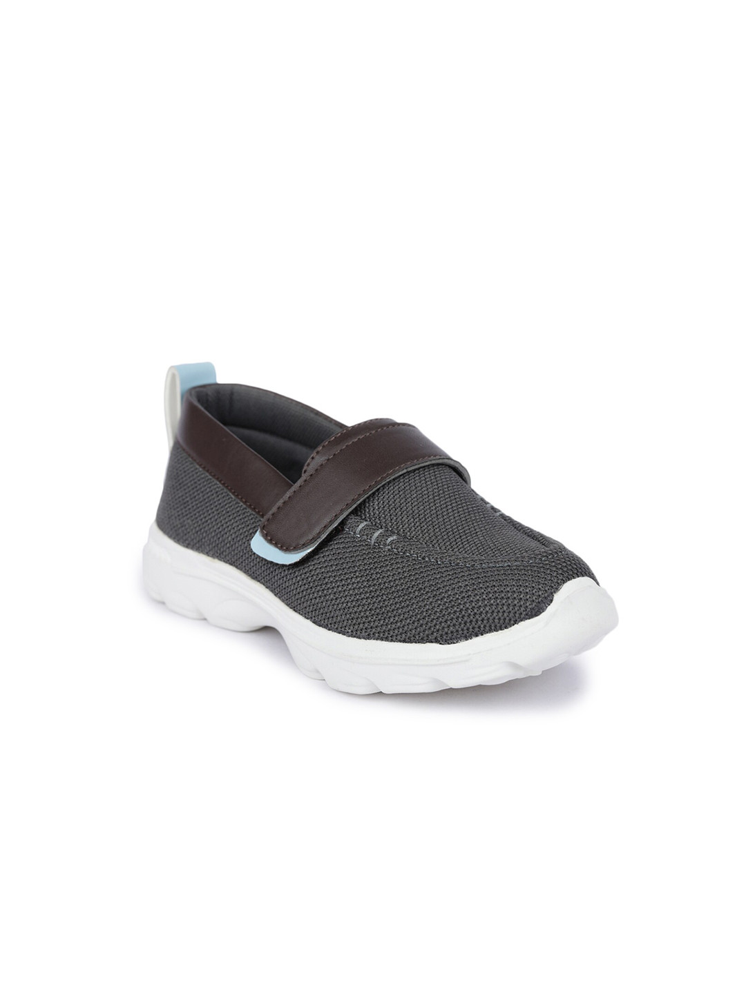 toothless Boys Grey Textured Slip-On Sneakers
