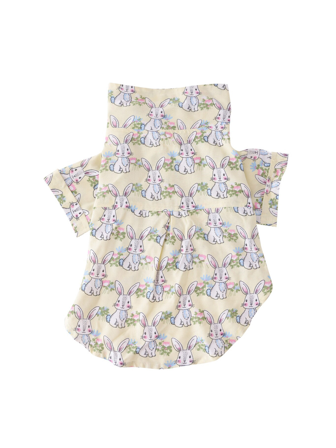Lulala Yellow Bunny Printed Shirt Dog Dress
