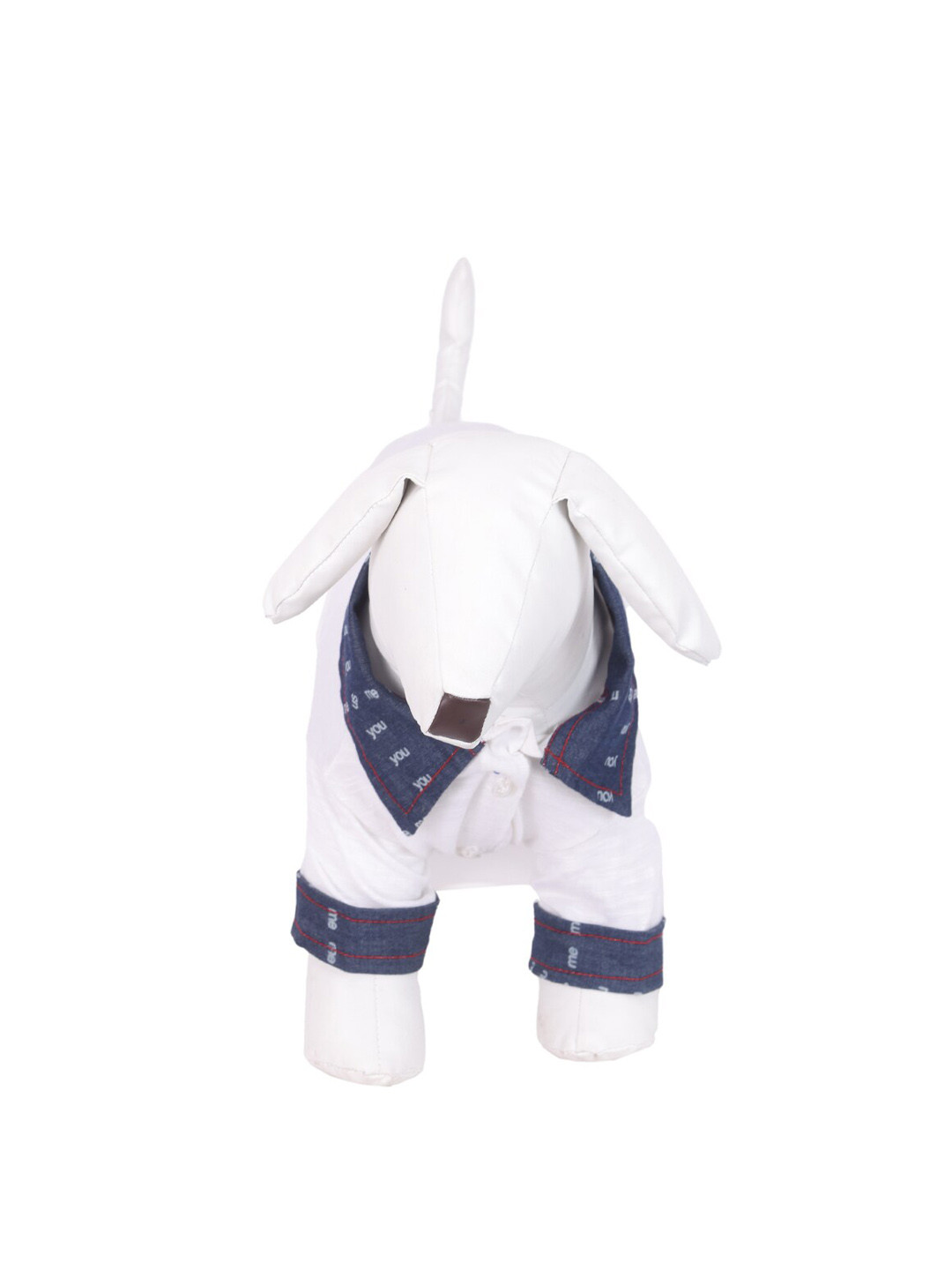 Lulala White Printed Polo T-Shirts Dog Dresses