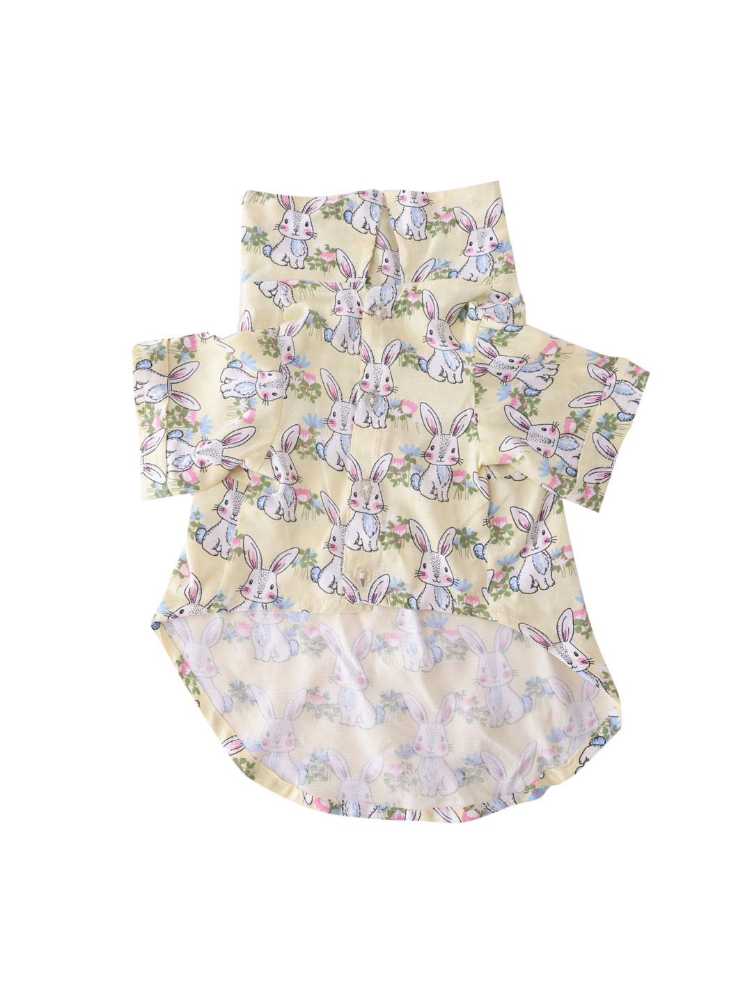 Lulala Yellow Printed Cotton Dog Dresses