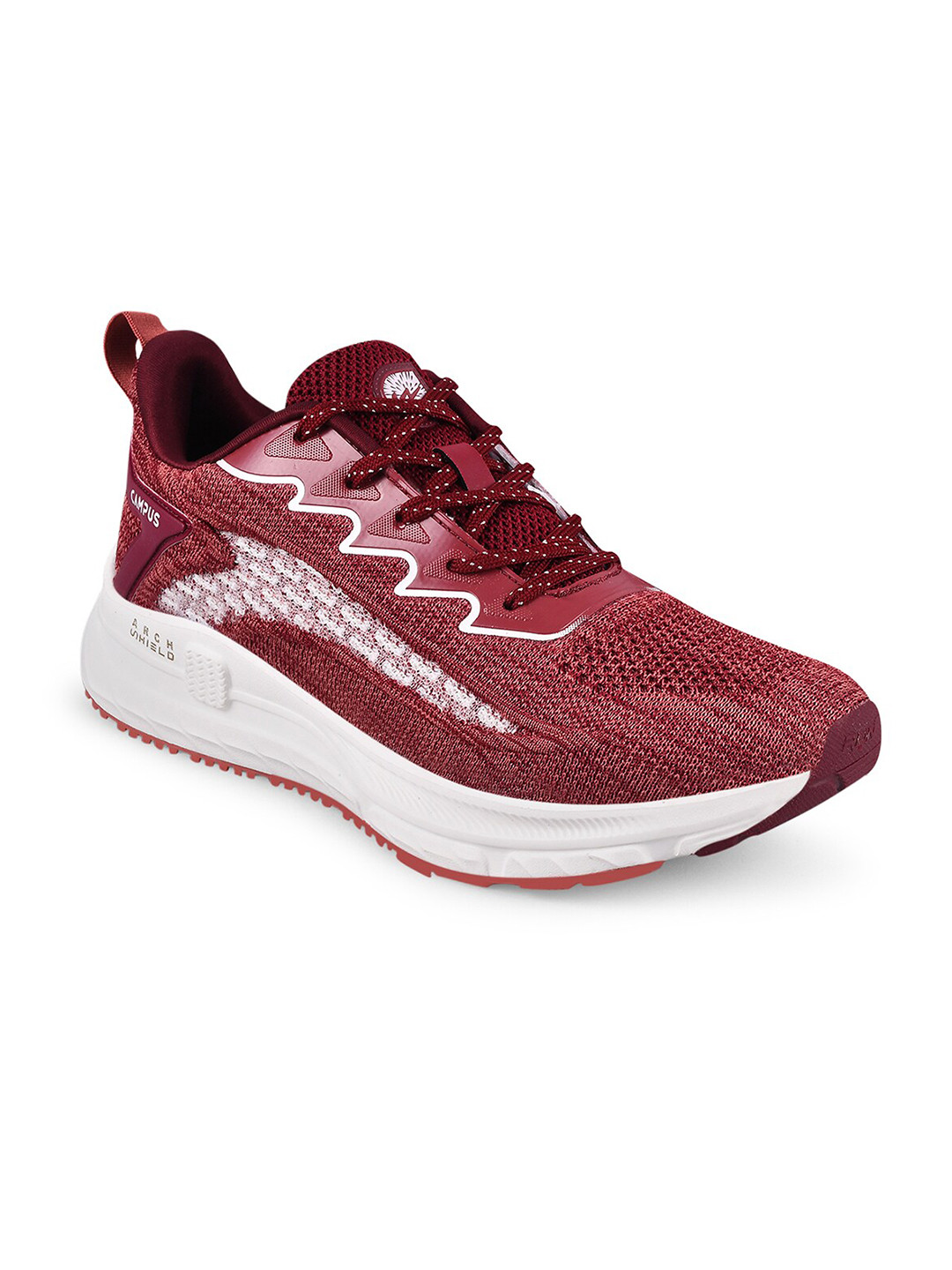 Campus Men CAMP ALFRED Maroon Mesh Running Sports Shoes
