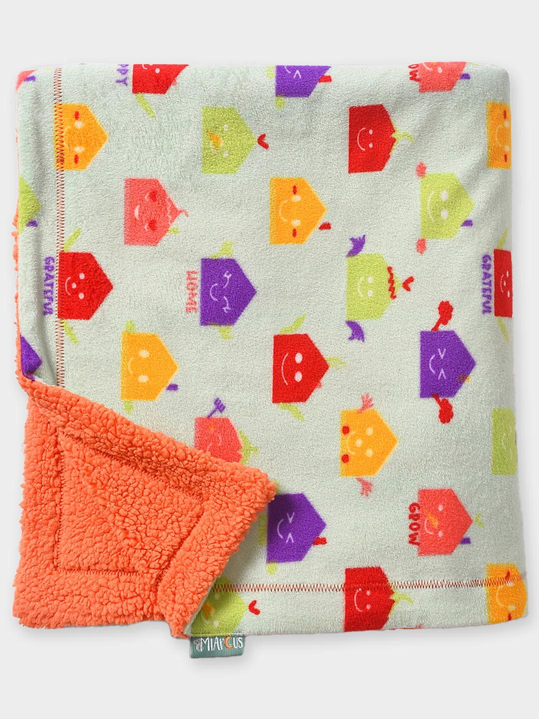 MiArcus Dual Layer Knitted Sherpa Blanket- Green