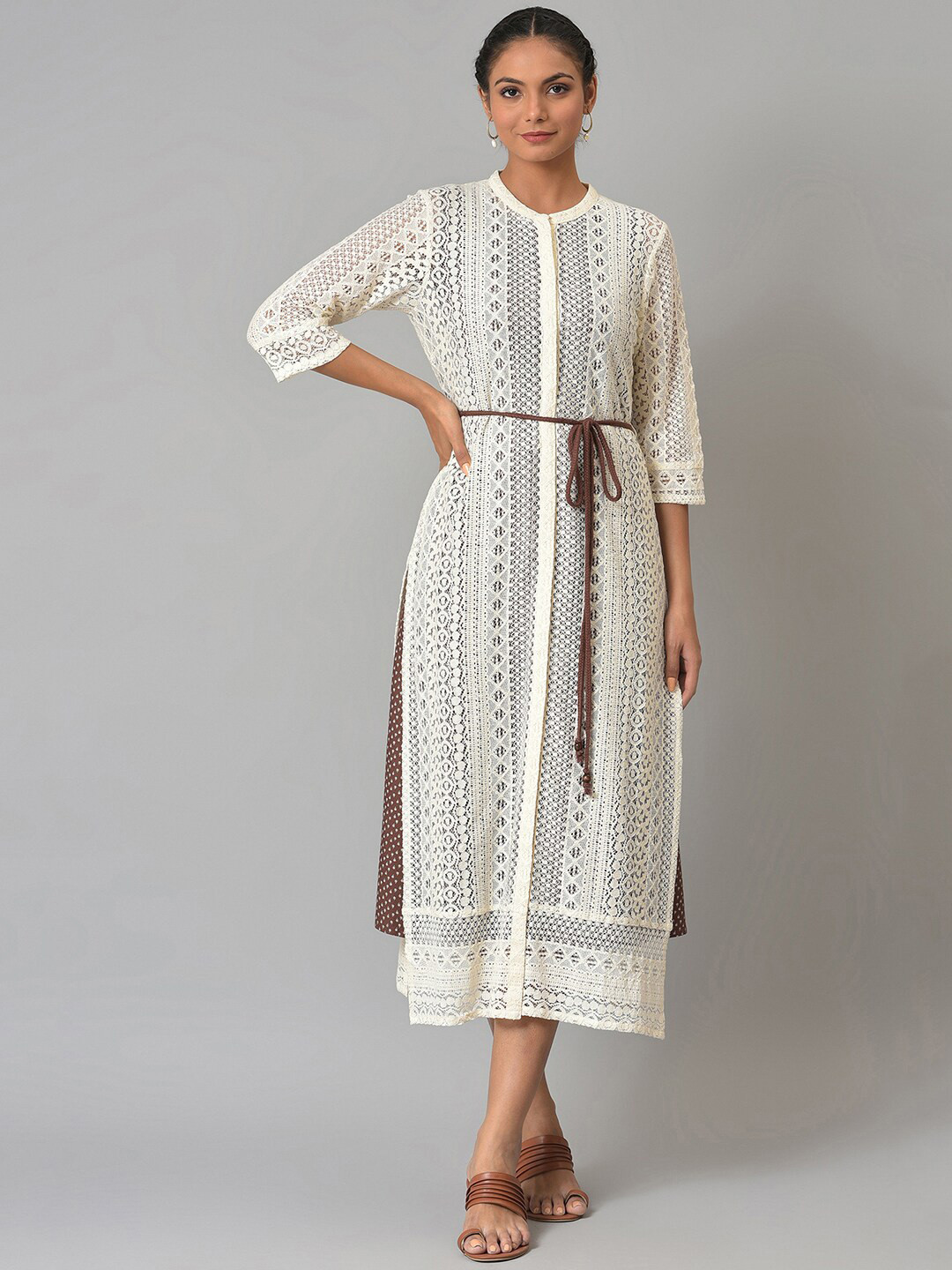 W Geometric Cotton Jacket