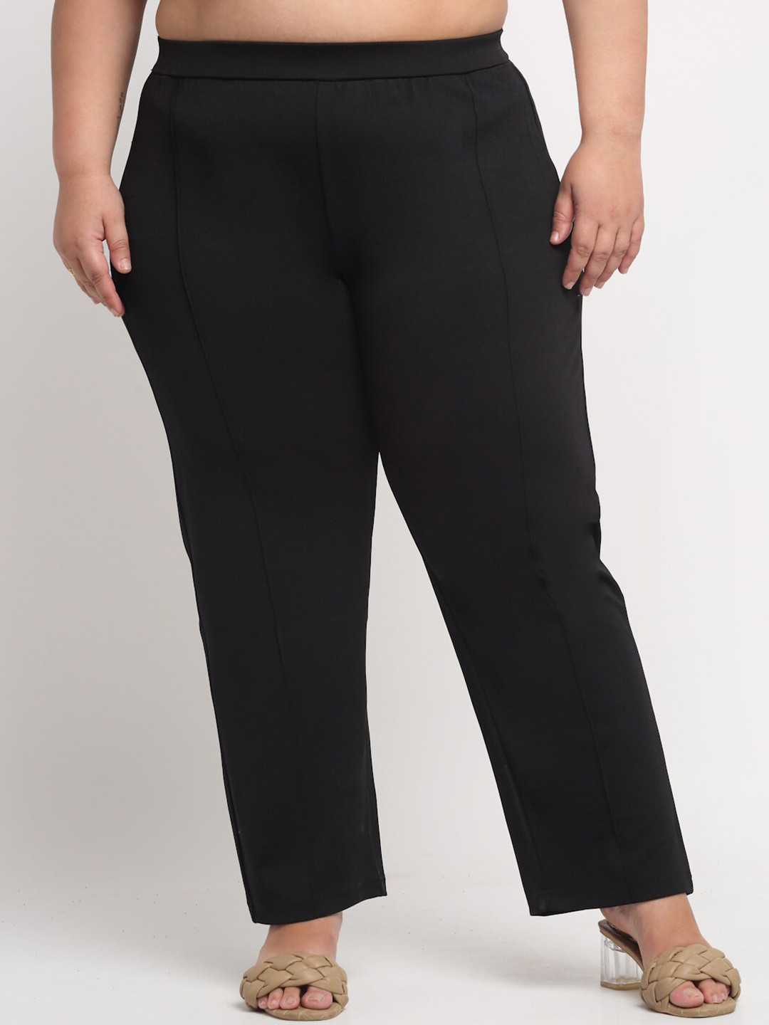 plusS Women Plus Size Black Jeggings