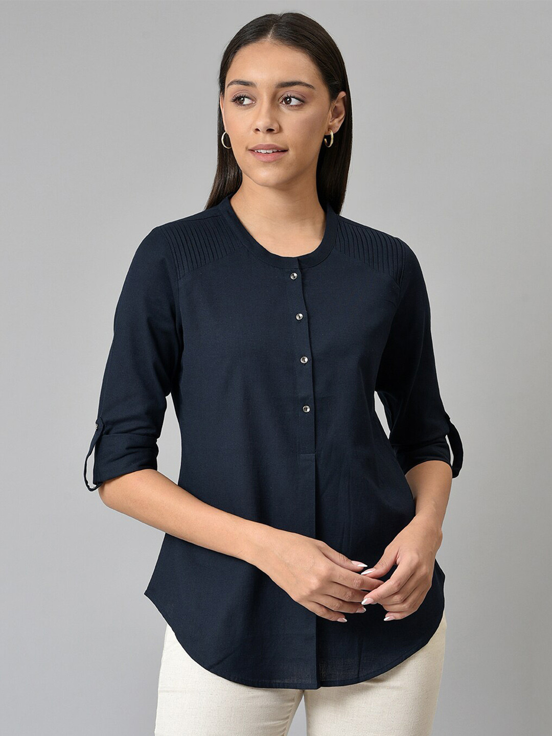 W Solid Cotton Top
