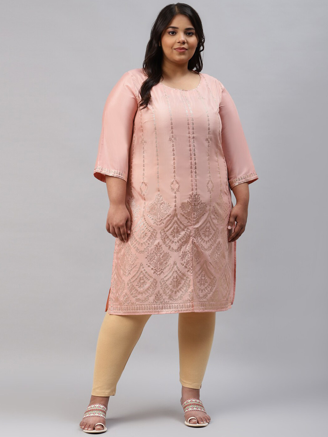 W Women Pink Kurta