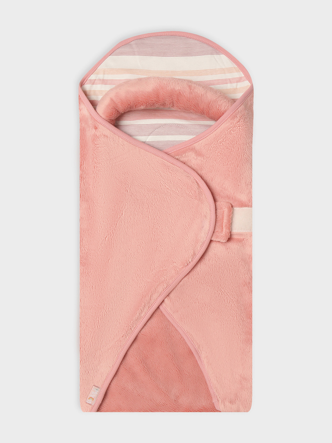 MiArcus Stripes Pattern Soft and Comfortable Snug Pod Baby Wrap -Pink