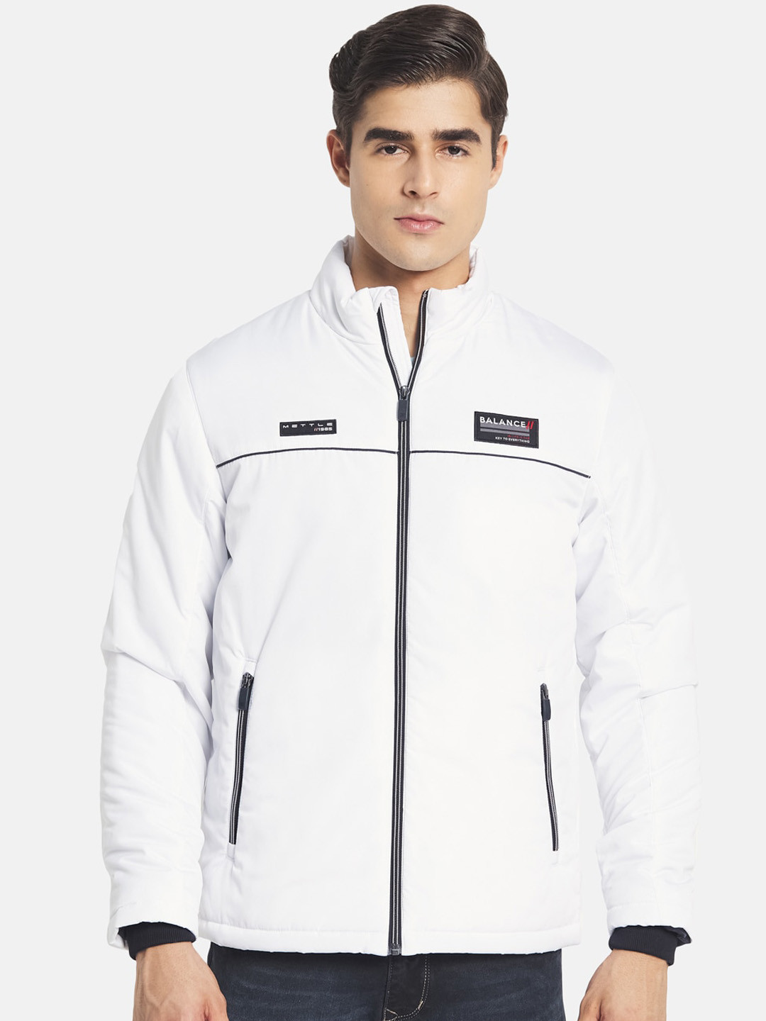 METTLE Men White Tailored Jacket