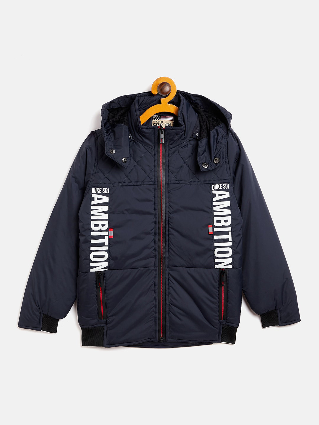 Duke Boys Blue Typography Padded Jacket