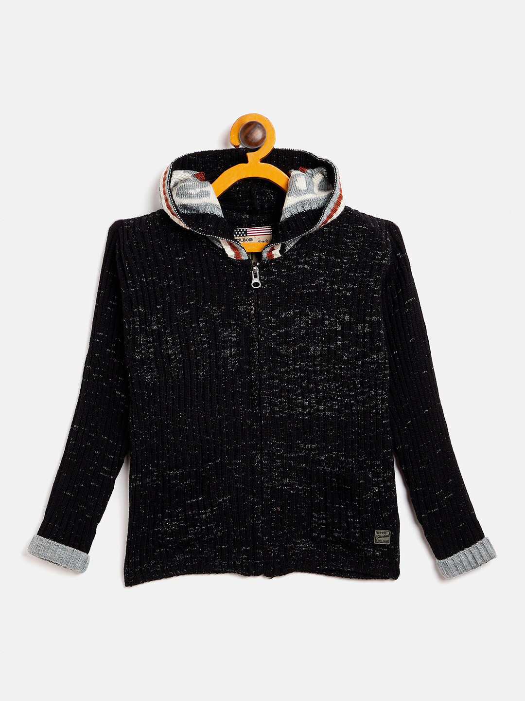 Duke Boys Black & Grey Cardigan