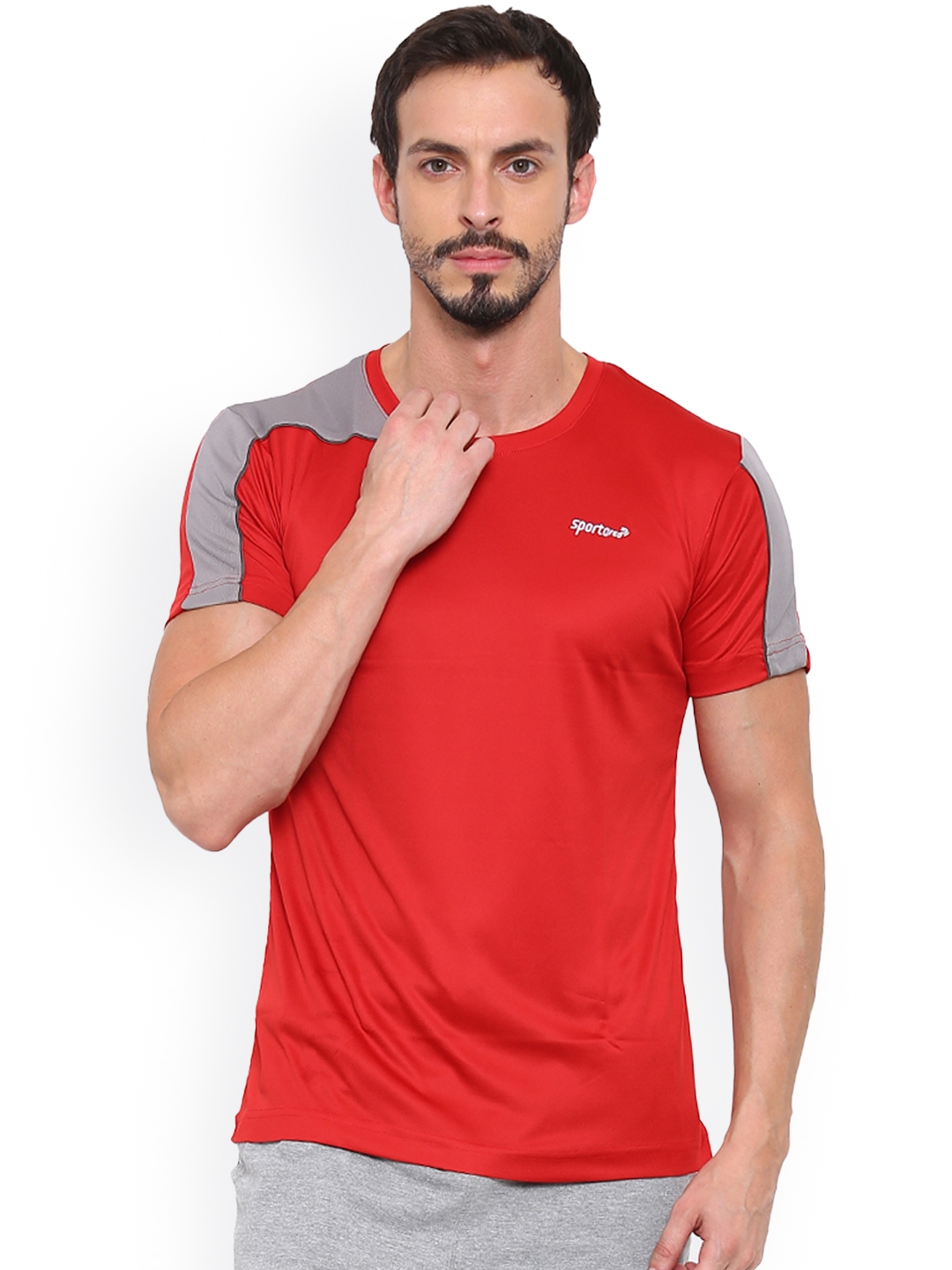 Sporto red t clearance shirt