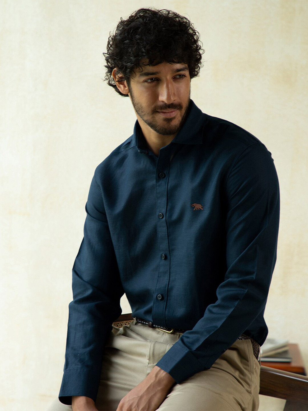Andamen Men Teal Classic Casual Shirt