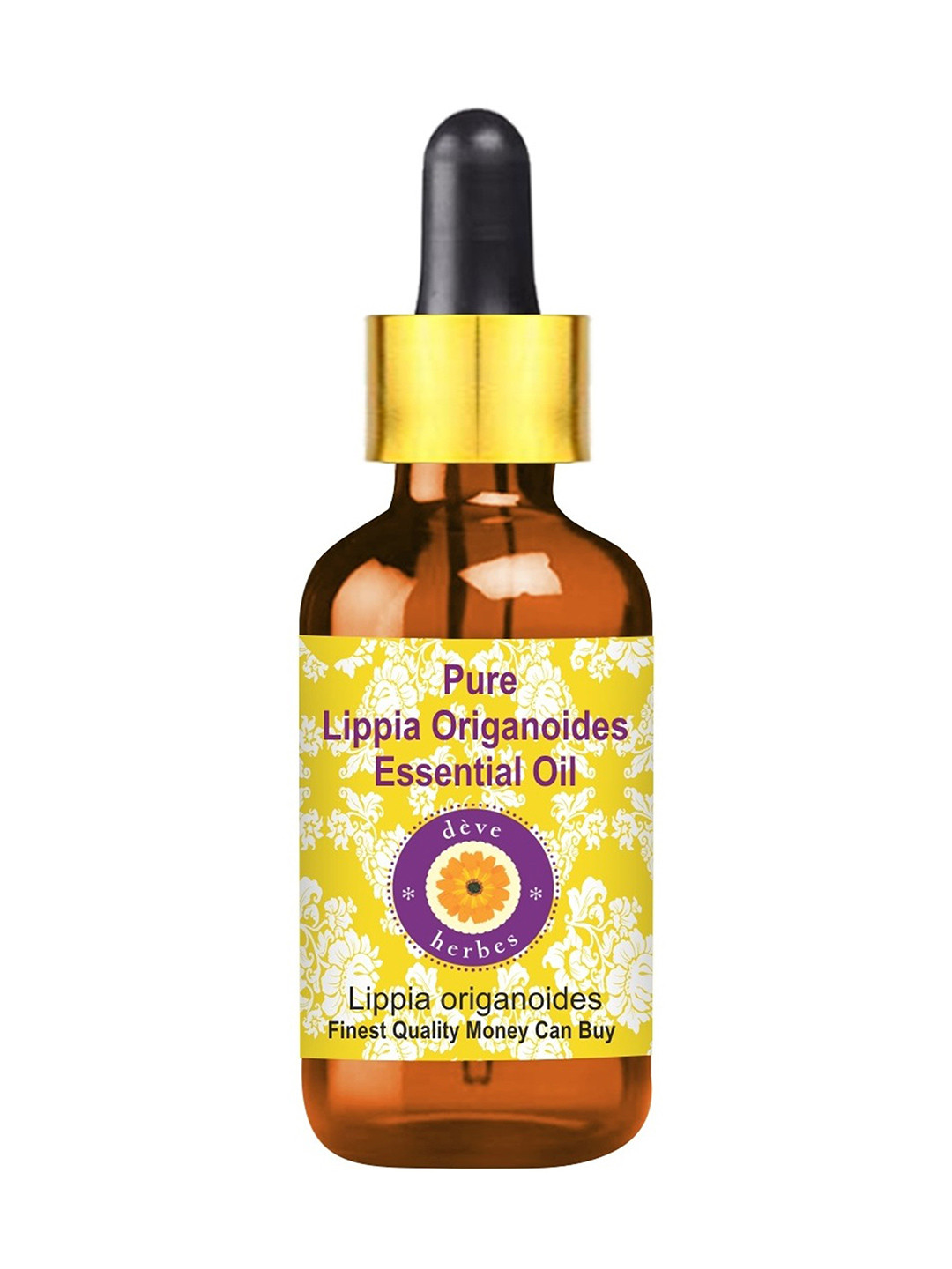 Deve Herbes Pure Lippia Origanoides Essential Oil with Glass Dropper Steam Distilled 15ml