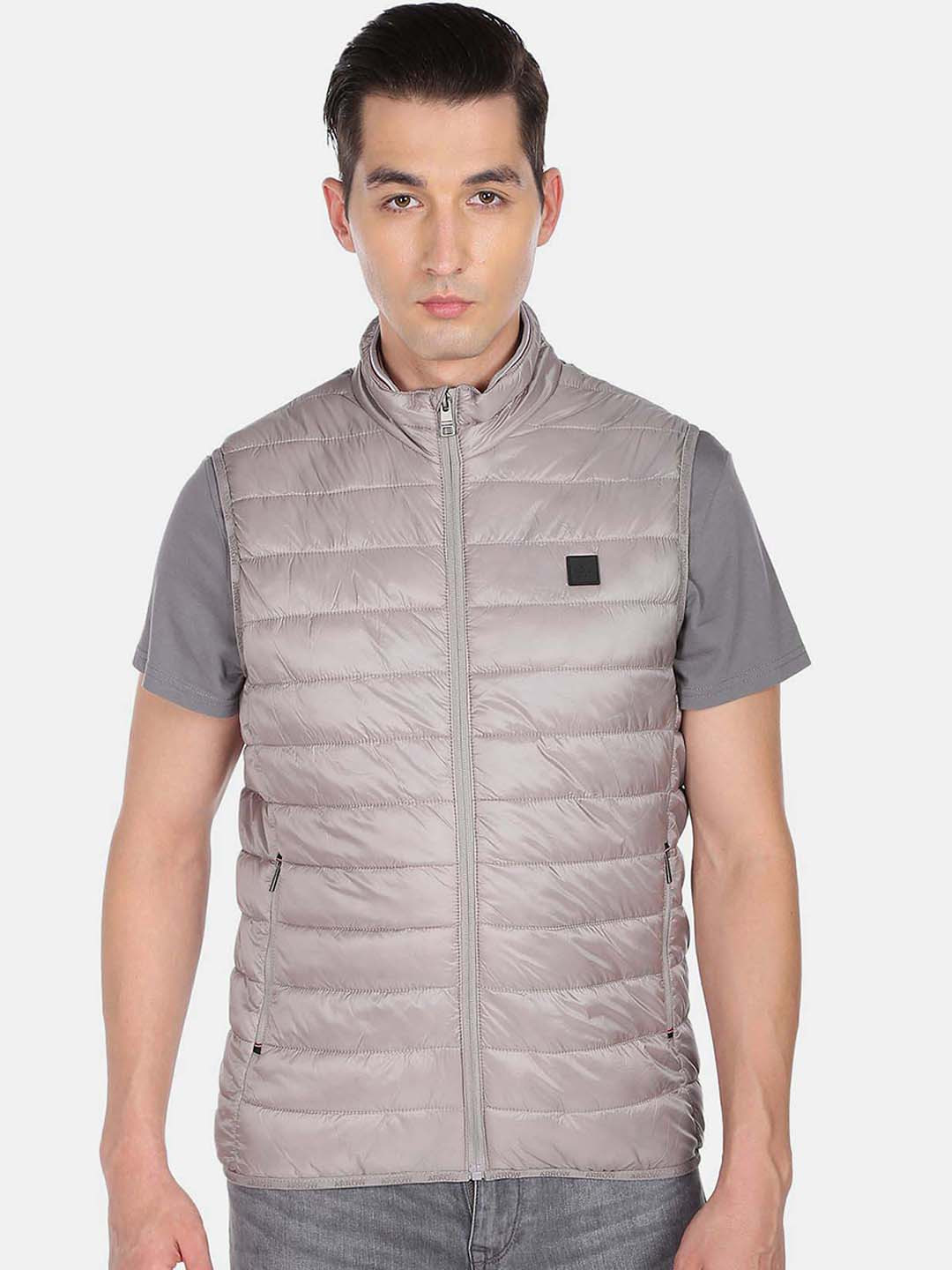 Arrow Sport Men Grey Padded Jacket