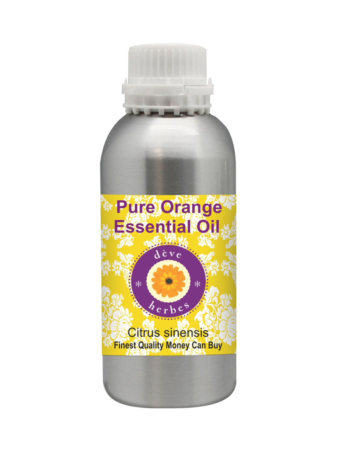 Deve Herbes Pure Orange Essential Oil Natural Therapeutic Grade Steam Distilled 1250ml