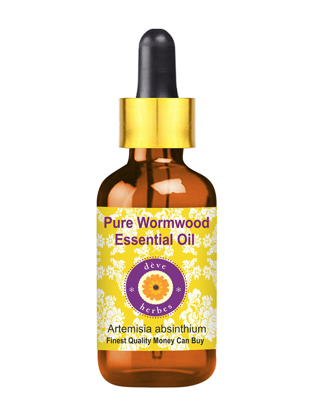 Deve Herbes Natural Therapeutic Grade Pure Wormwood Essential Oil with Dropper - 50 ml