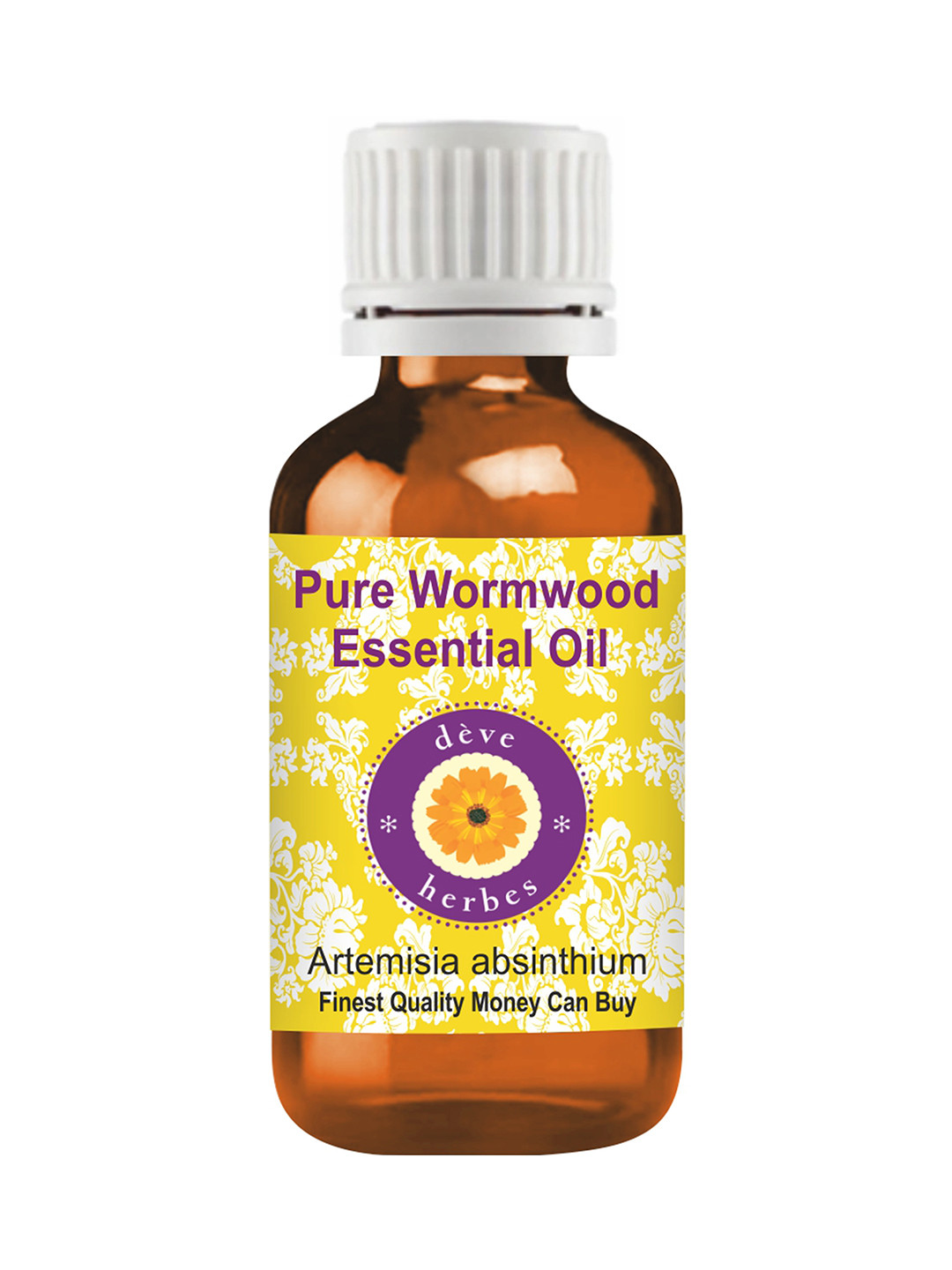 Deve Herbes Pure Wormwood Essential Oil Natural Therapeutic Grade Steam Distilled 100ml