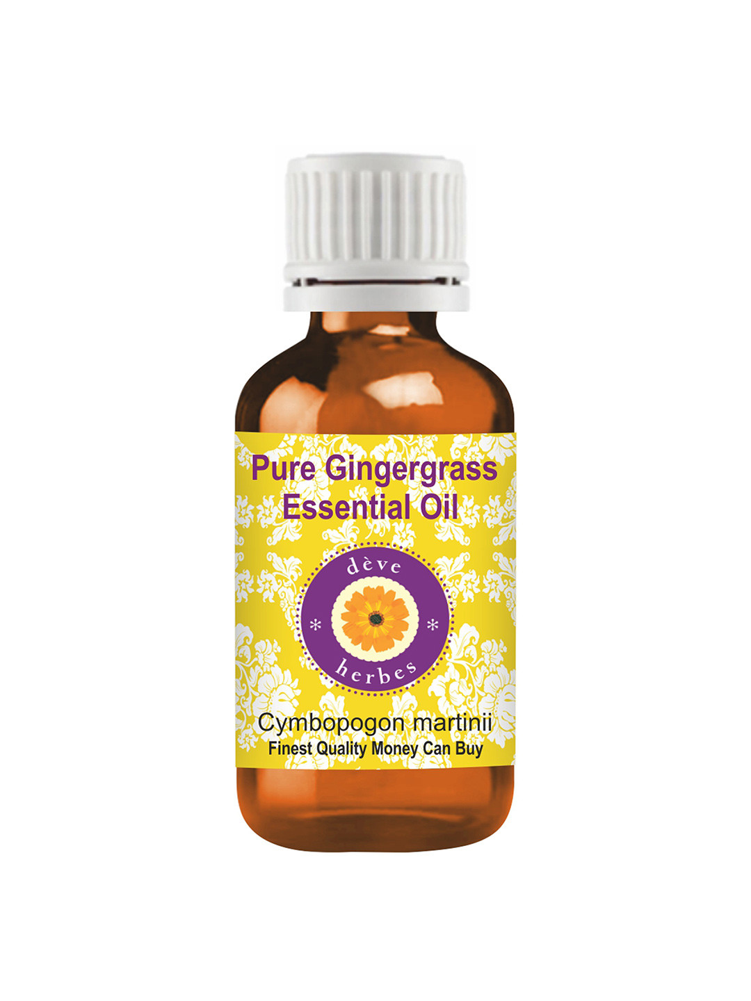 Deve Herbes Pure Gingergrass Essential Oil Natural Therapeutic Grade Steam Distilled 30ml