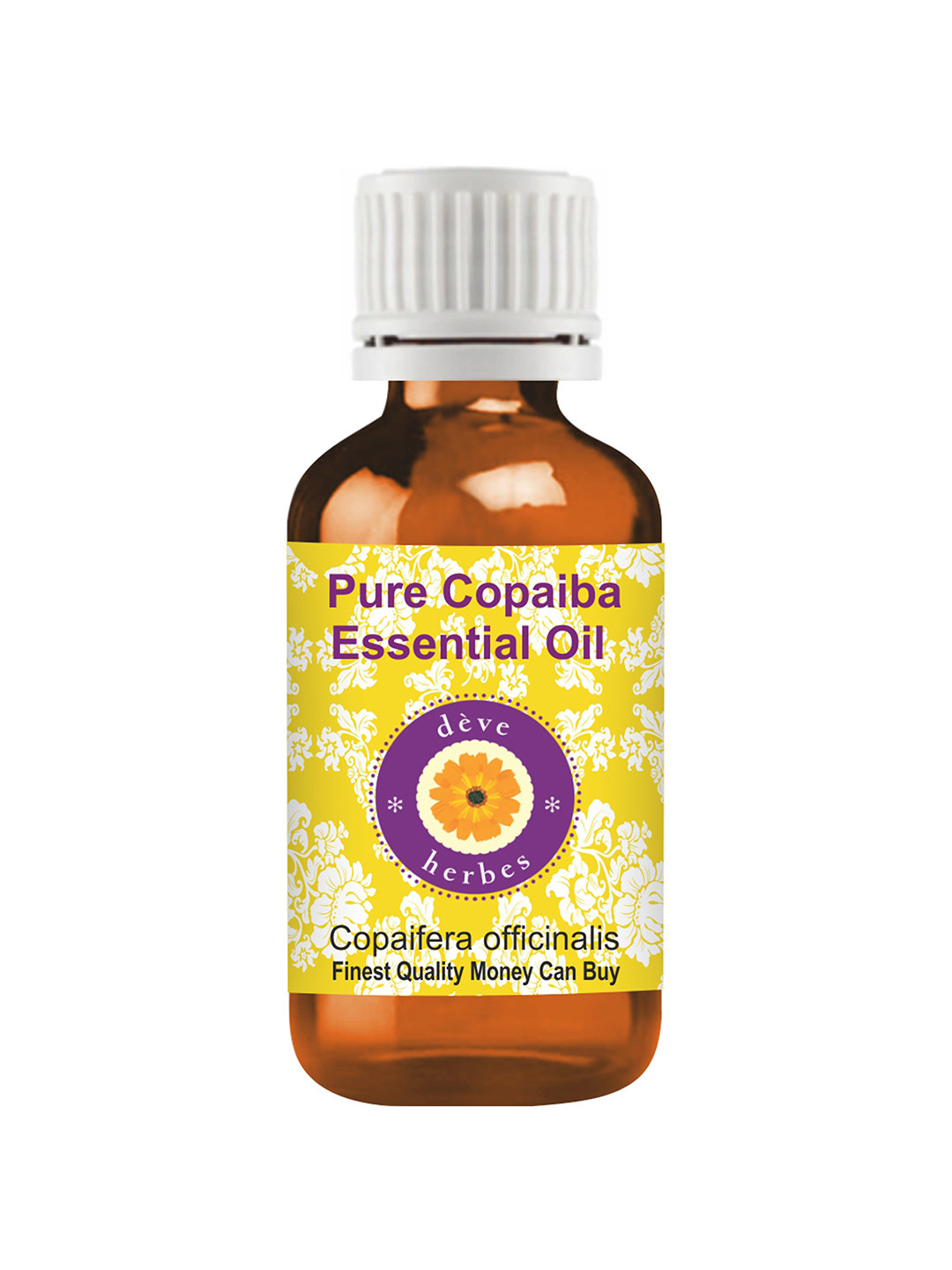 Deve Herbes Pure Copaiba Essential Oil - Natural Therapeutic Grade Steam Distilled - 50ml