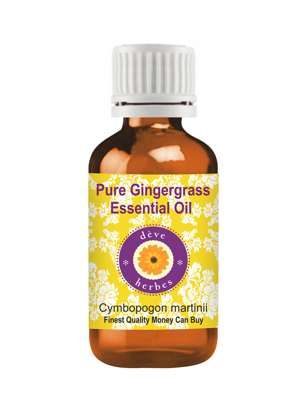 Deve Herbes Pure Gingergrass Essential Oil Natural Therapeutic Grade Steam Distilled 15ml