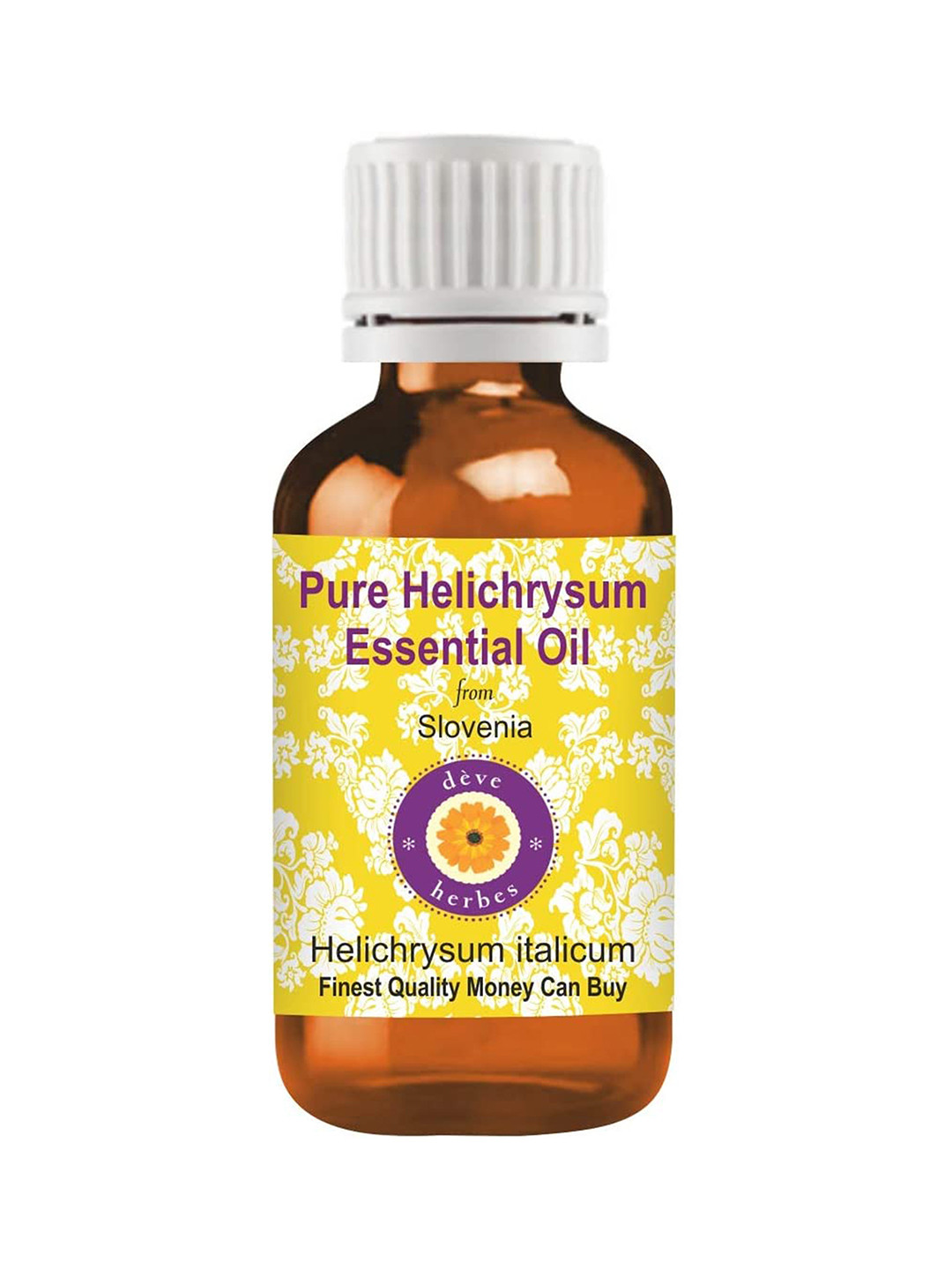 Deve Herbes Natural Therapeutic Grade Steam Distilled Pure Helichrysum Essential Oil - 2ml
