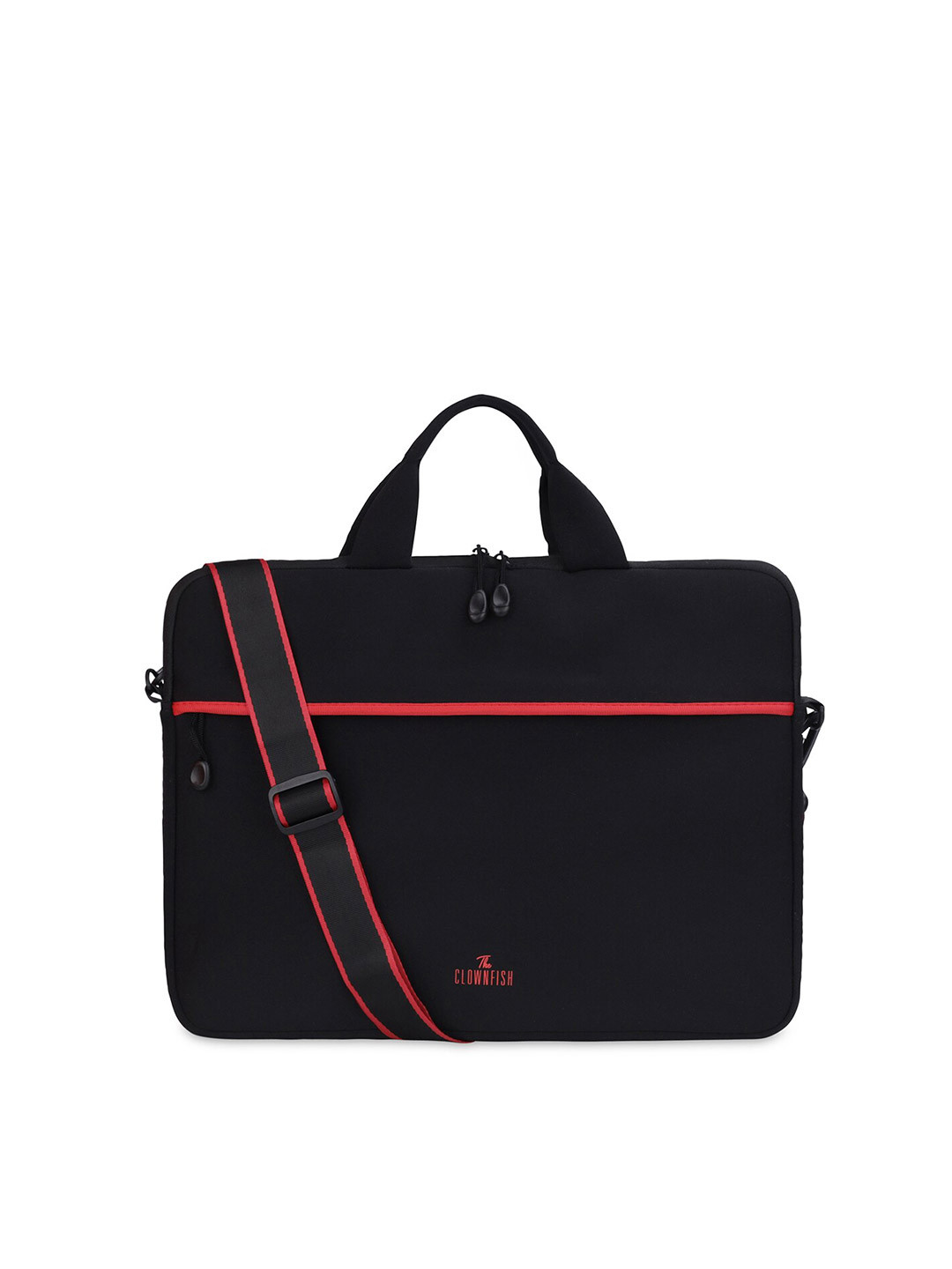 THE CLOWNFISH Lucas Unisex Black & Red Laptop Sleeve