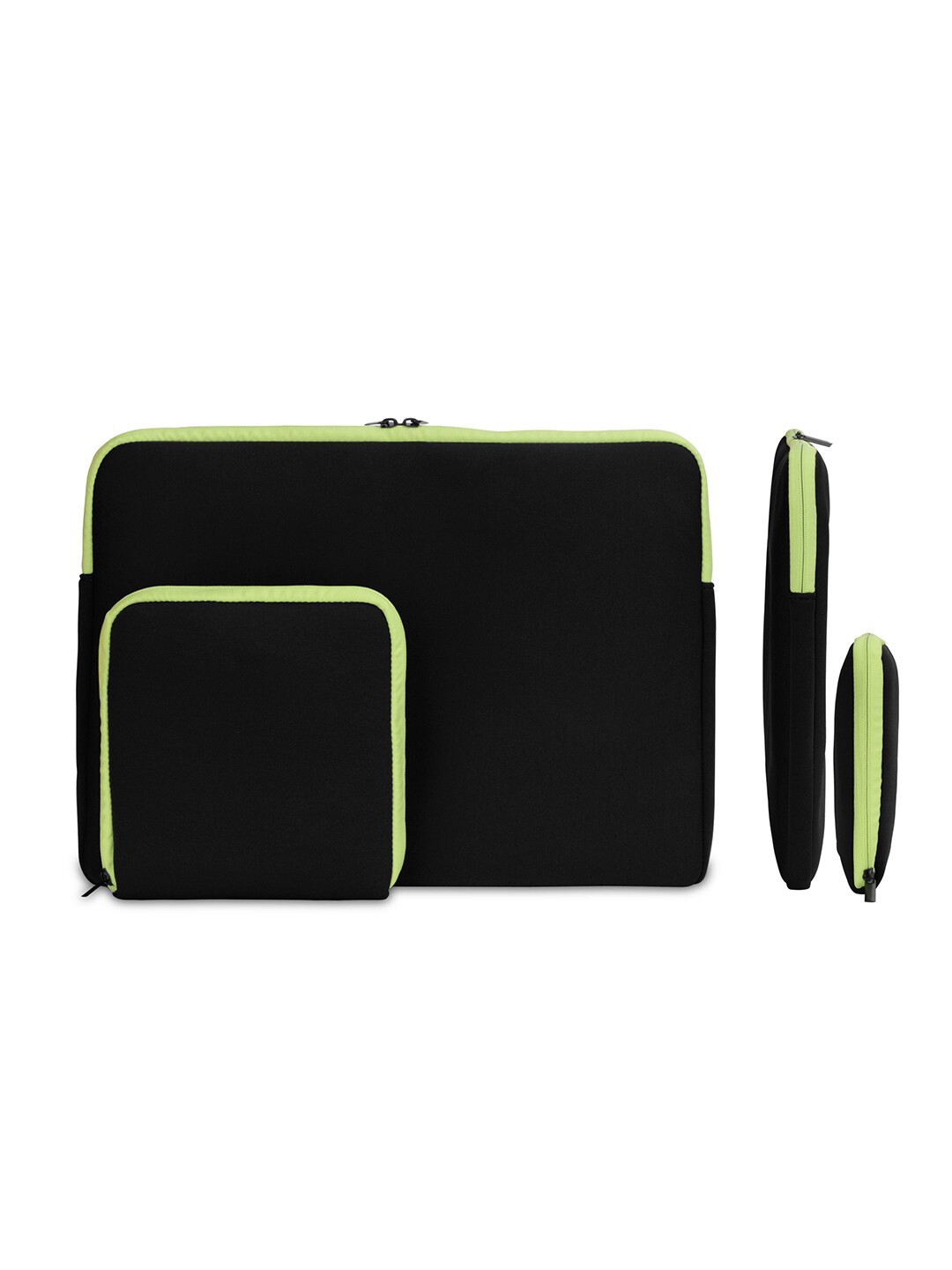 THE CLOWNFISH Jawa Unisex Black & Green Laptop Sleeve