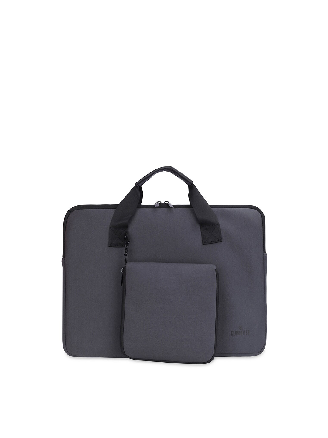 THE CLOWNFISH Floppy Unisex Grey & Black Laptop Sleeve