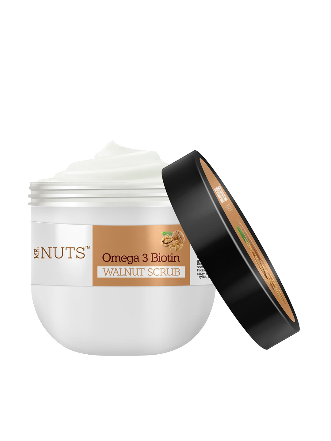 BeautyRelay London MR Nuts Omega 3 Biotin Walnut Deep Cleansing Facial Scrub - 180g