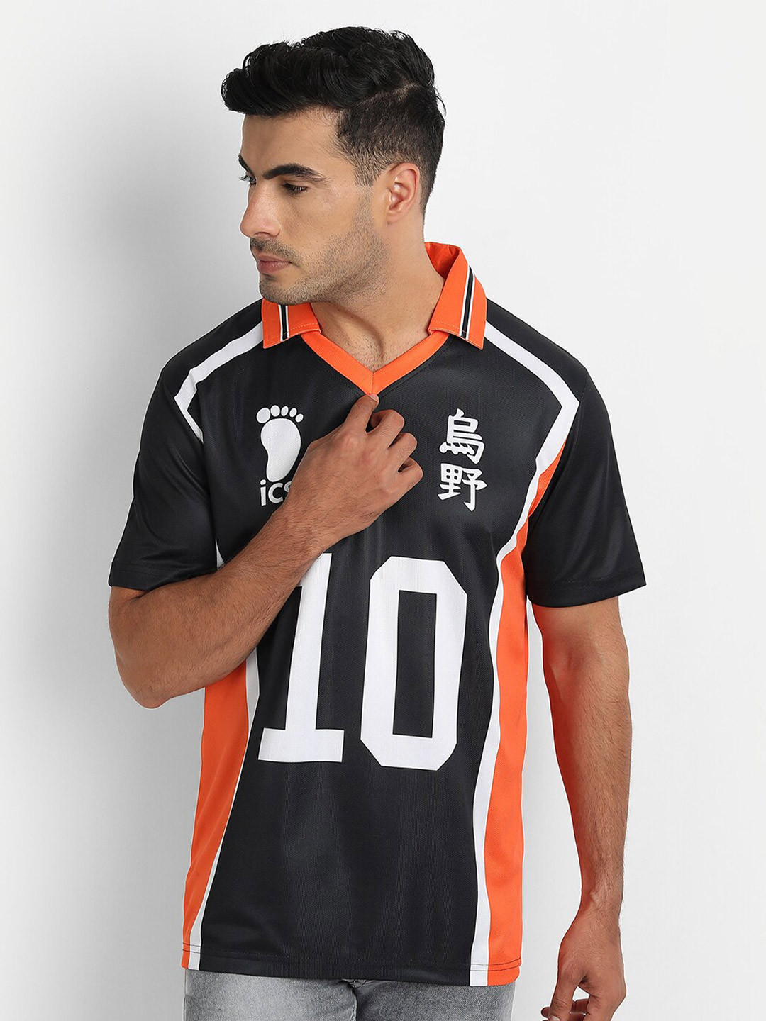 COMICSENSE Haikyuu Anime Printed Karasuno 10 Number Tshirt