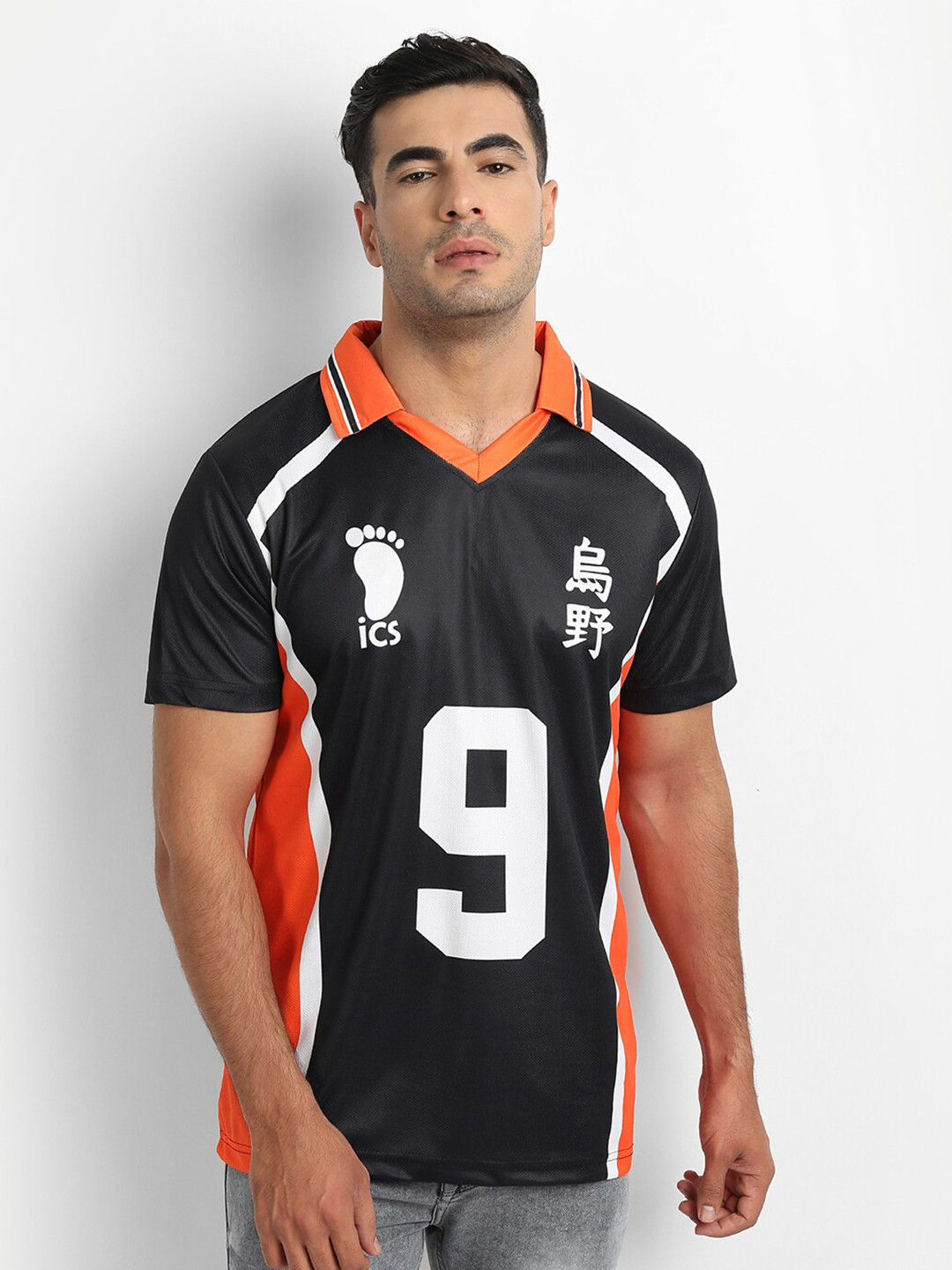 COMICSENSE Haikyuu Anime Printed Karasuno 9 Number T-Shirt