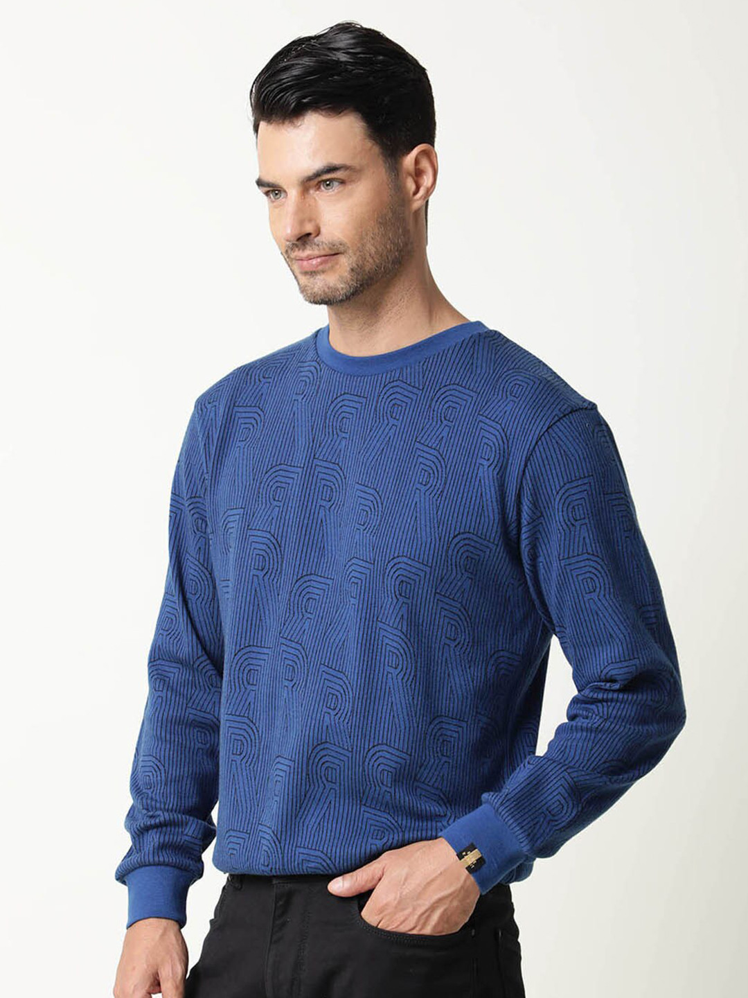 RARE RABBIT Men Ove Graphic Print Sweatshirt