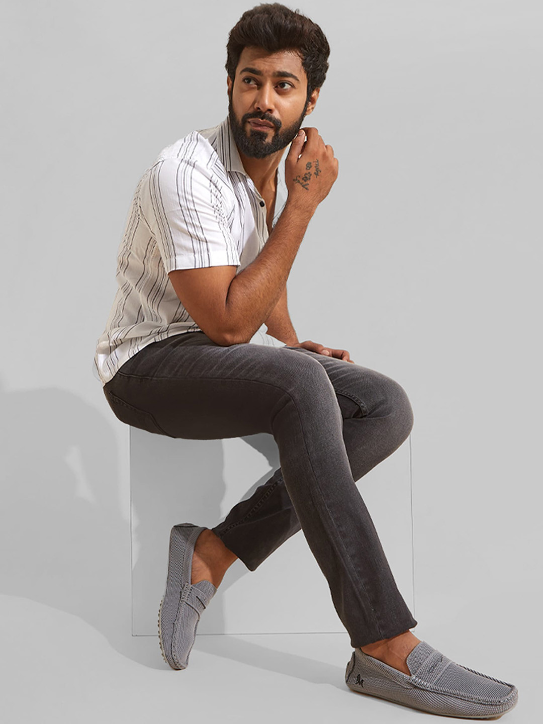 NEEMANS Knit Loafers For Men