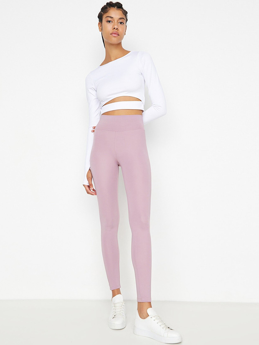 Trendyol Women Rose Pink Solid Tights
