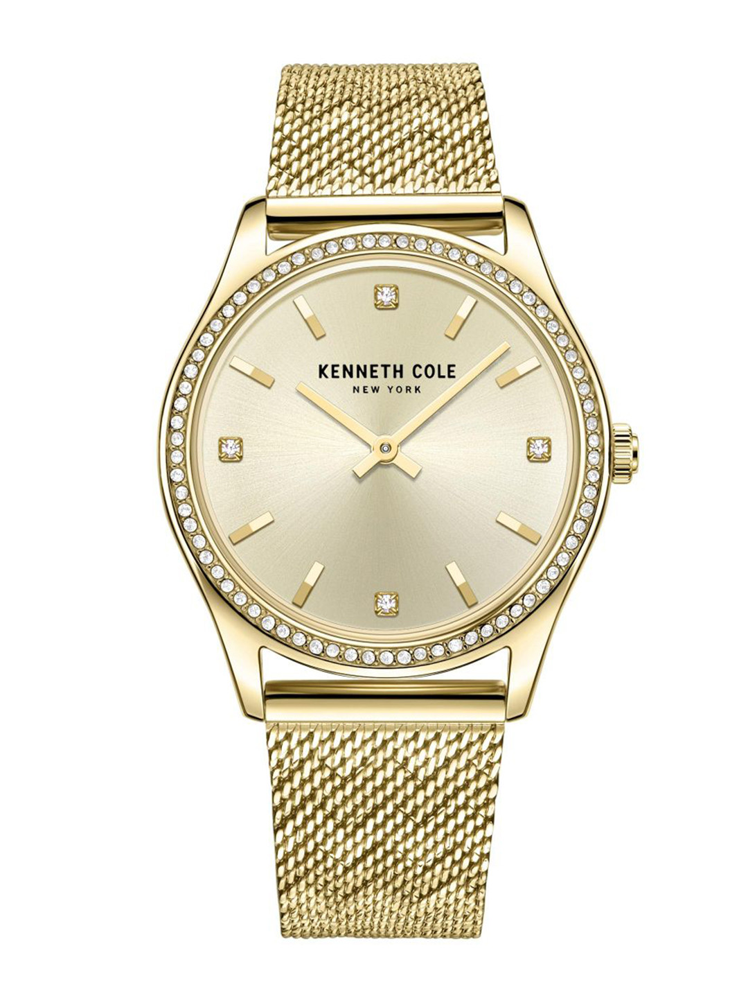 Kenneth Cole Women Gold-Toned Dial & Stainless Steel Straps Analogue Watch-KCWLG2222801LD