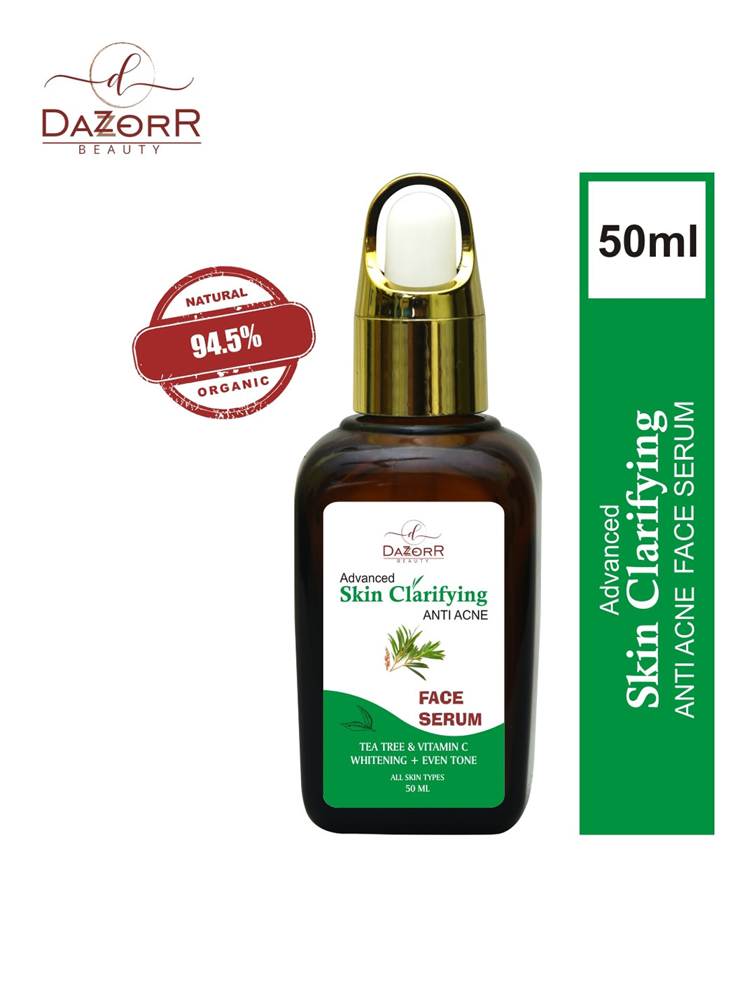 DAZORR BEAUTY Advanced Skin Clarifying Anti Acne Face Serum For Skin Whitening All Skin Type,50ml