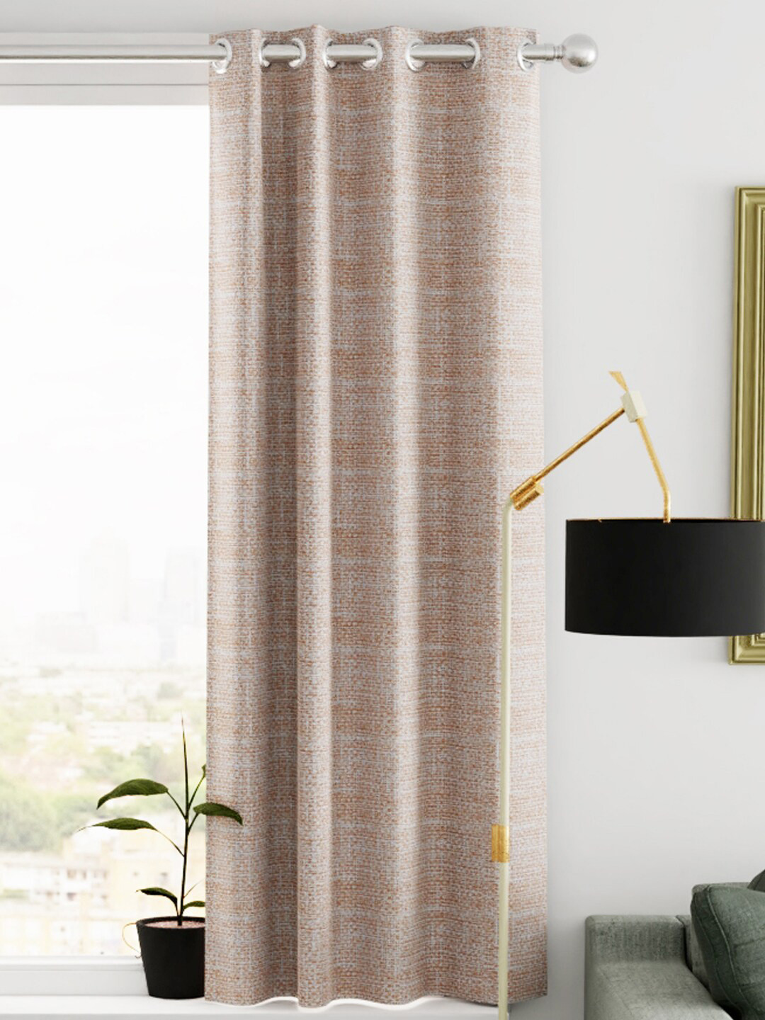 KOPA Gold-Toned Eyelet Window Curtain