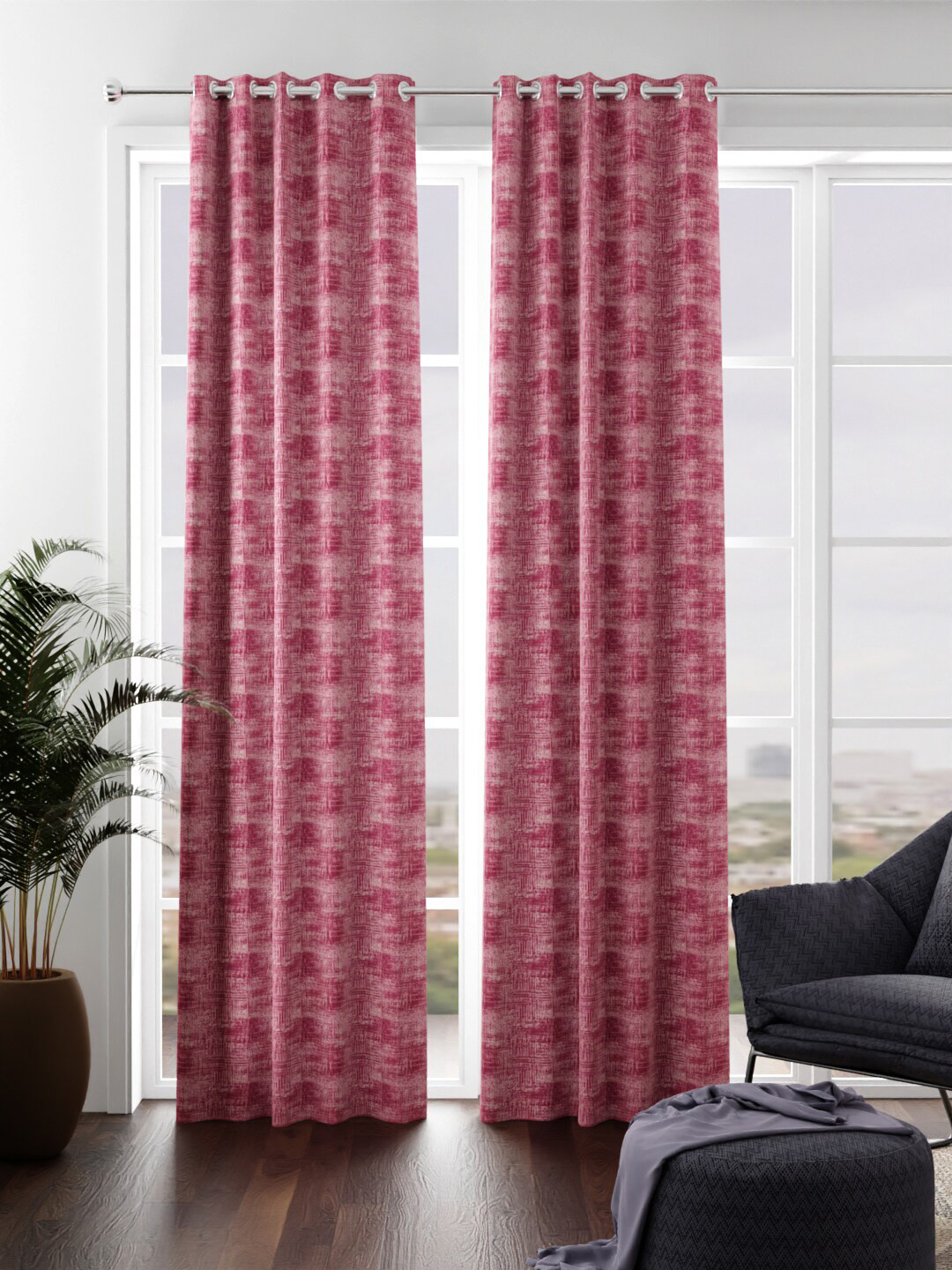 KOPA Rose Set of 2 Door Curtain