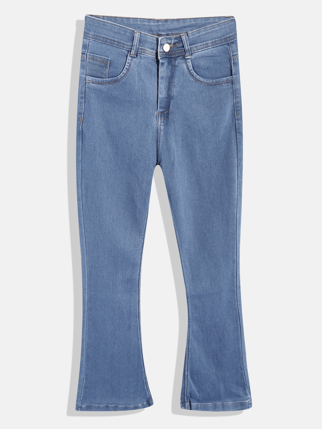 MANZON Girls Blue Slim Fit Stretchable Jeans