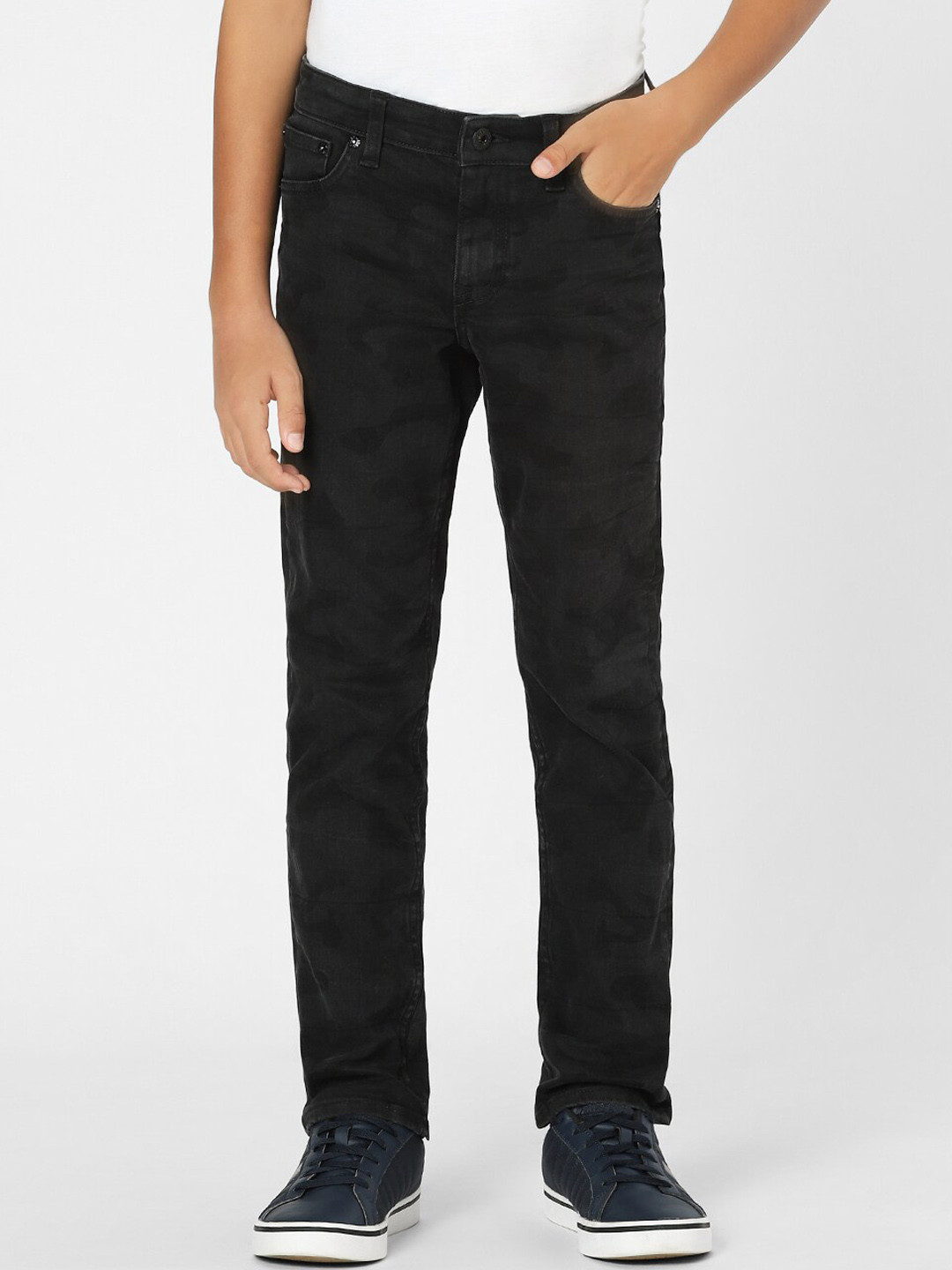 Jack & Jones Junior Boys Black Jeans