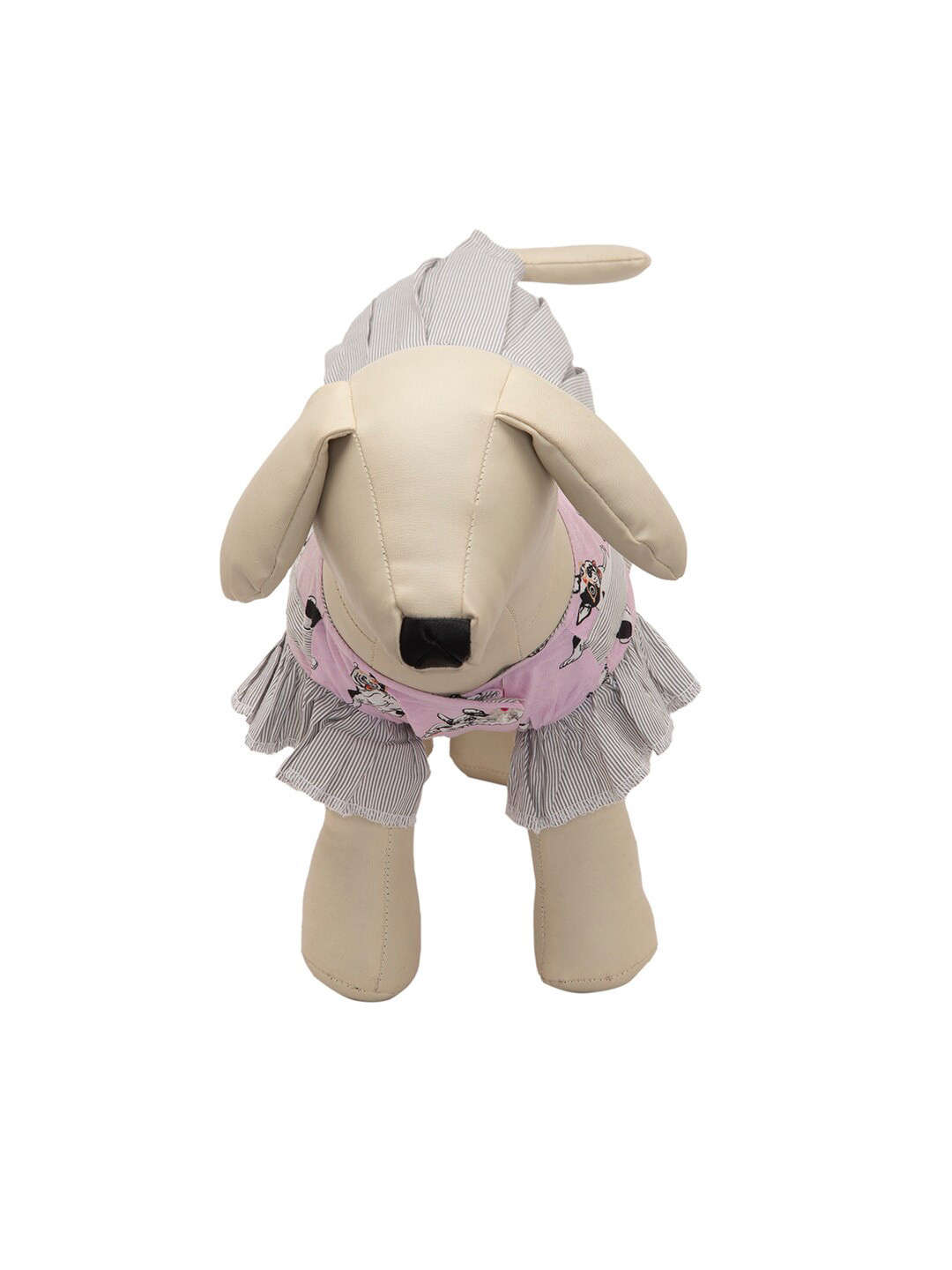 Lulala Pink Printed Cotton Dog Dresses