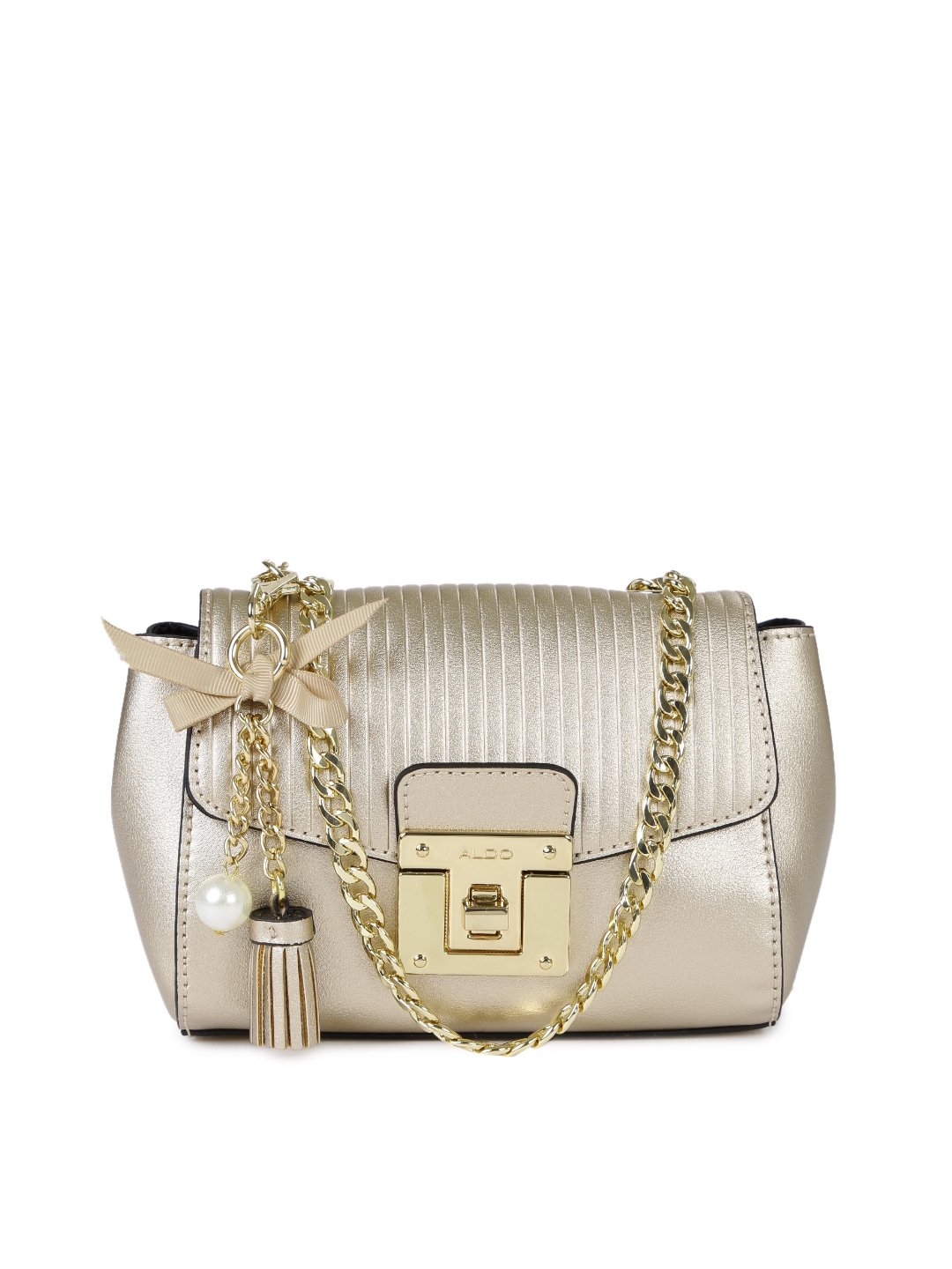 ALDO Gold Toned Sling Bag