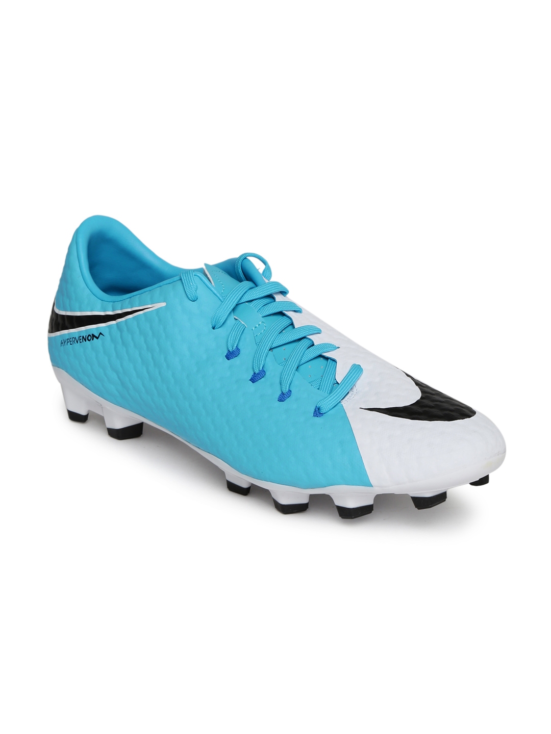nike football boots blue and white