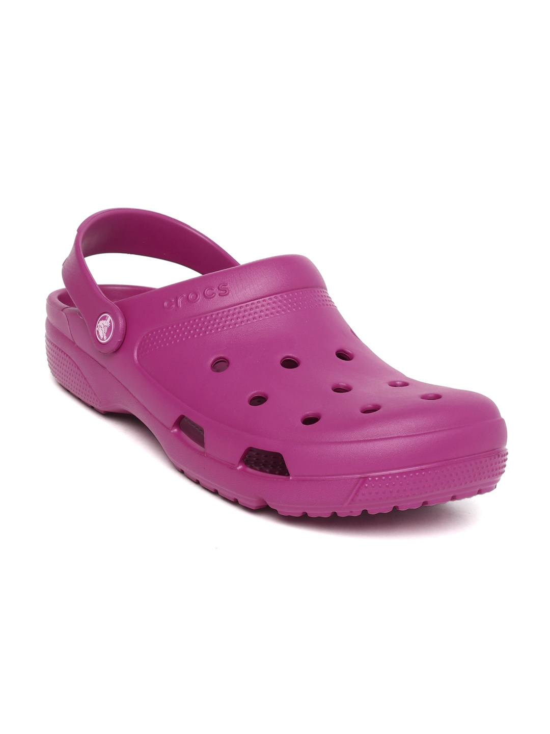 purple clogs